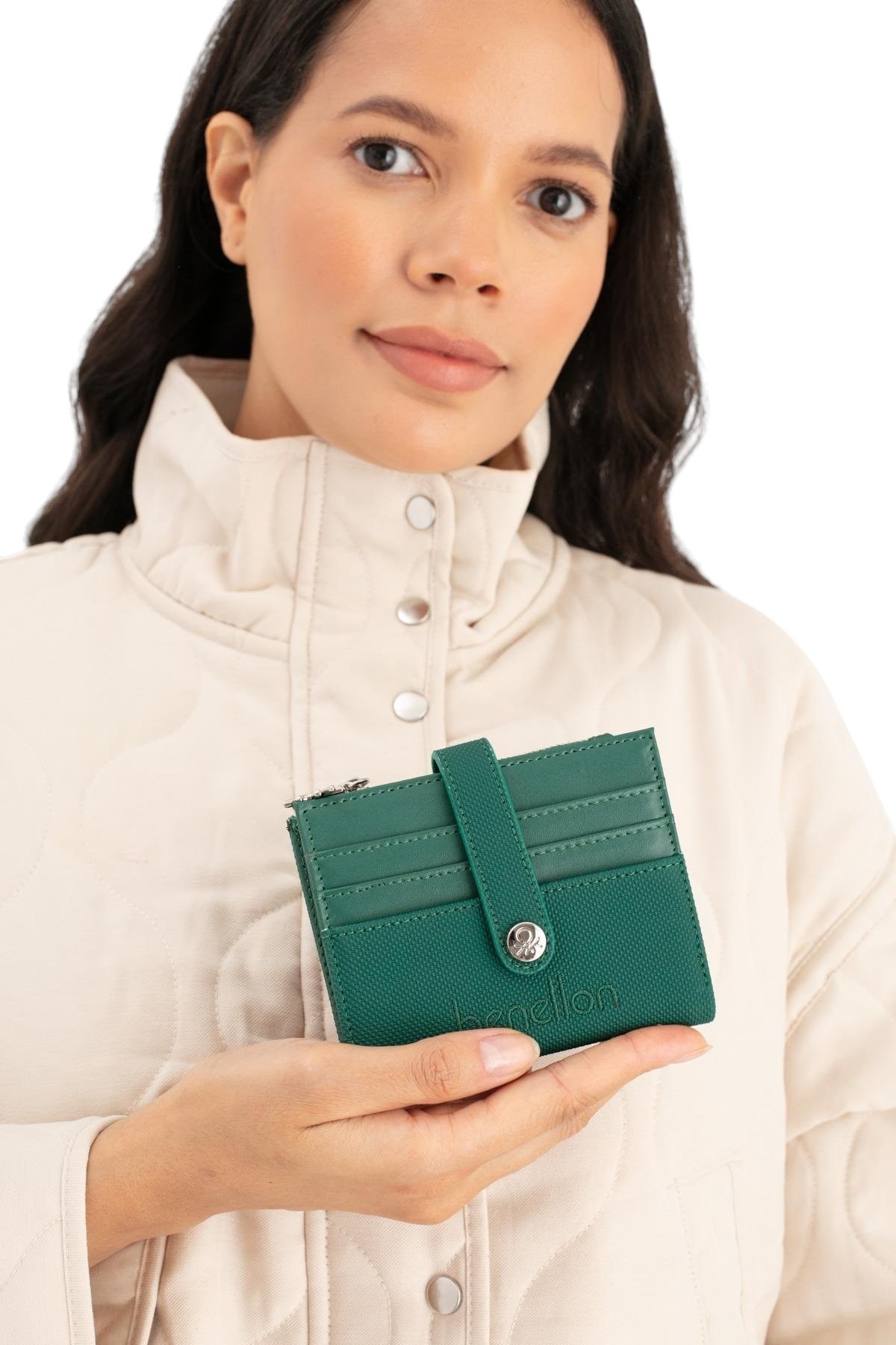 Benetton Logo Detaylı Kadın Portföy & Clutch Çanta