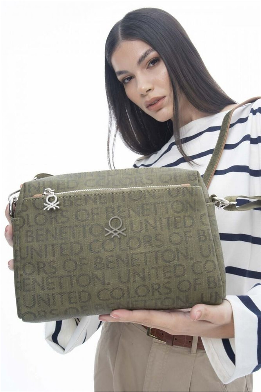 Benetton Monogram Kadın Çapraz Askılı Çanta