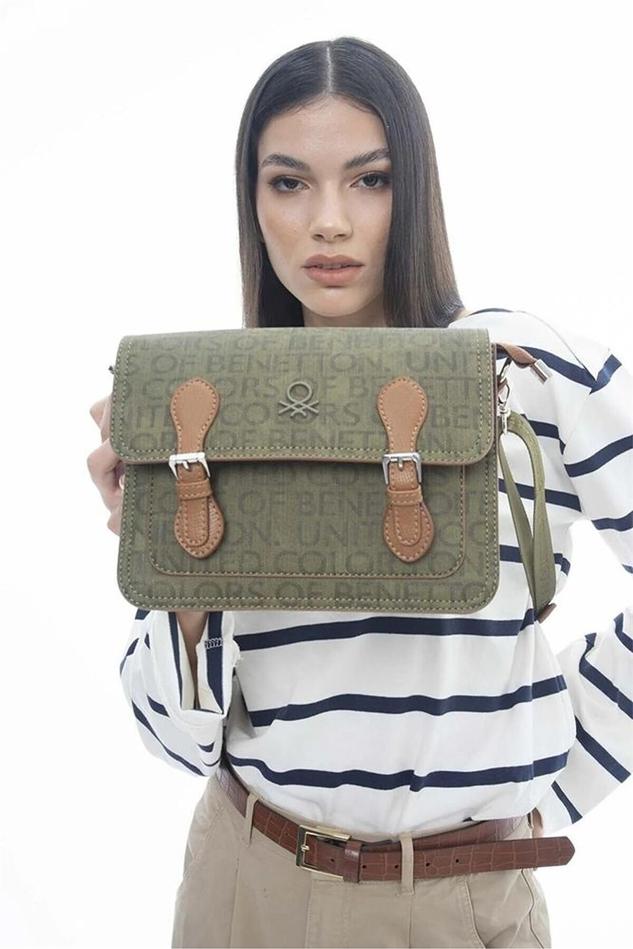 Benetton Monogram Kadın Çapraz Askılı Çanta
