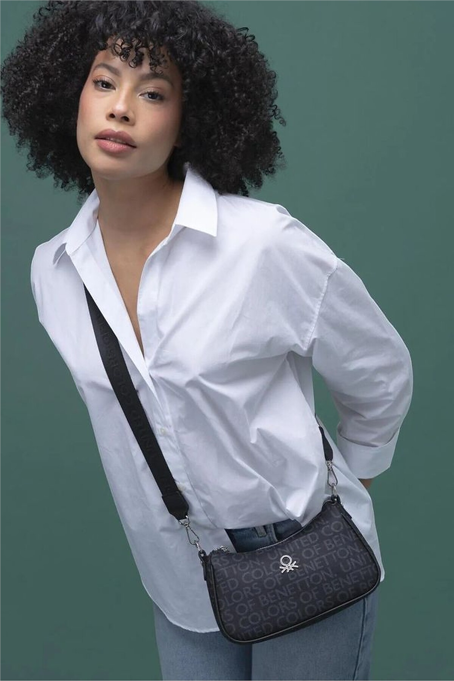 Benetton Monogram Kadın Çapraz Askılı Çanta