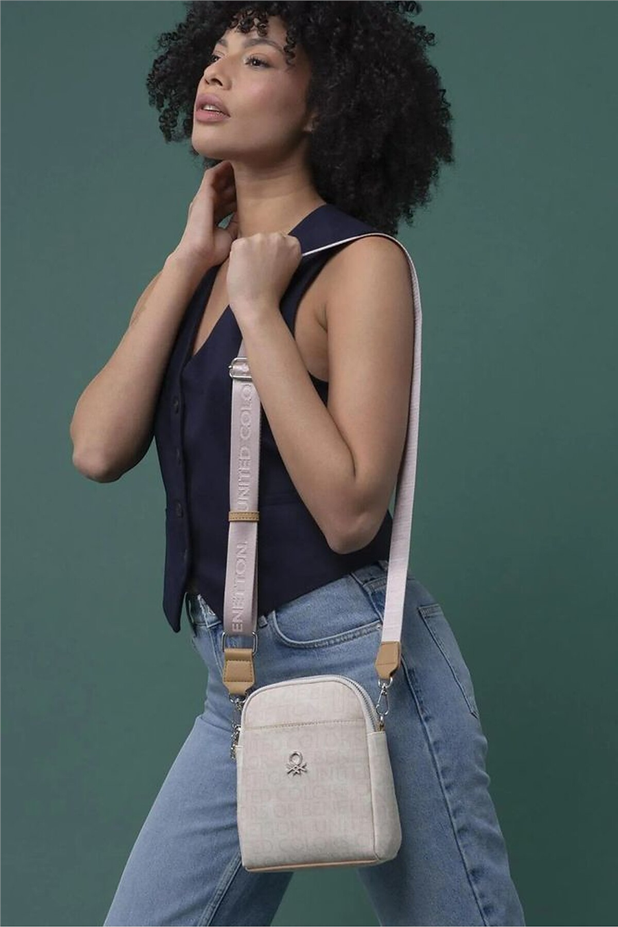 Benetton Monogram Kadın Çapraz Askılı Çanta