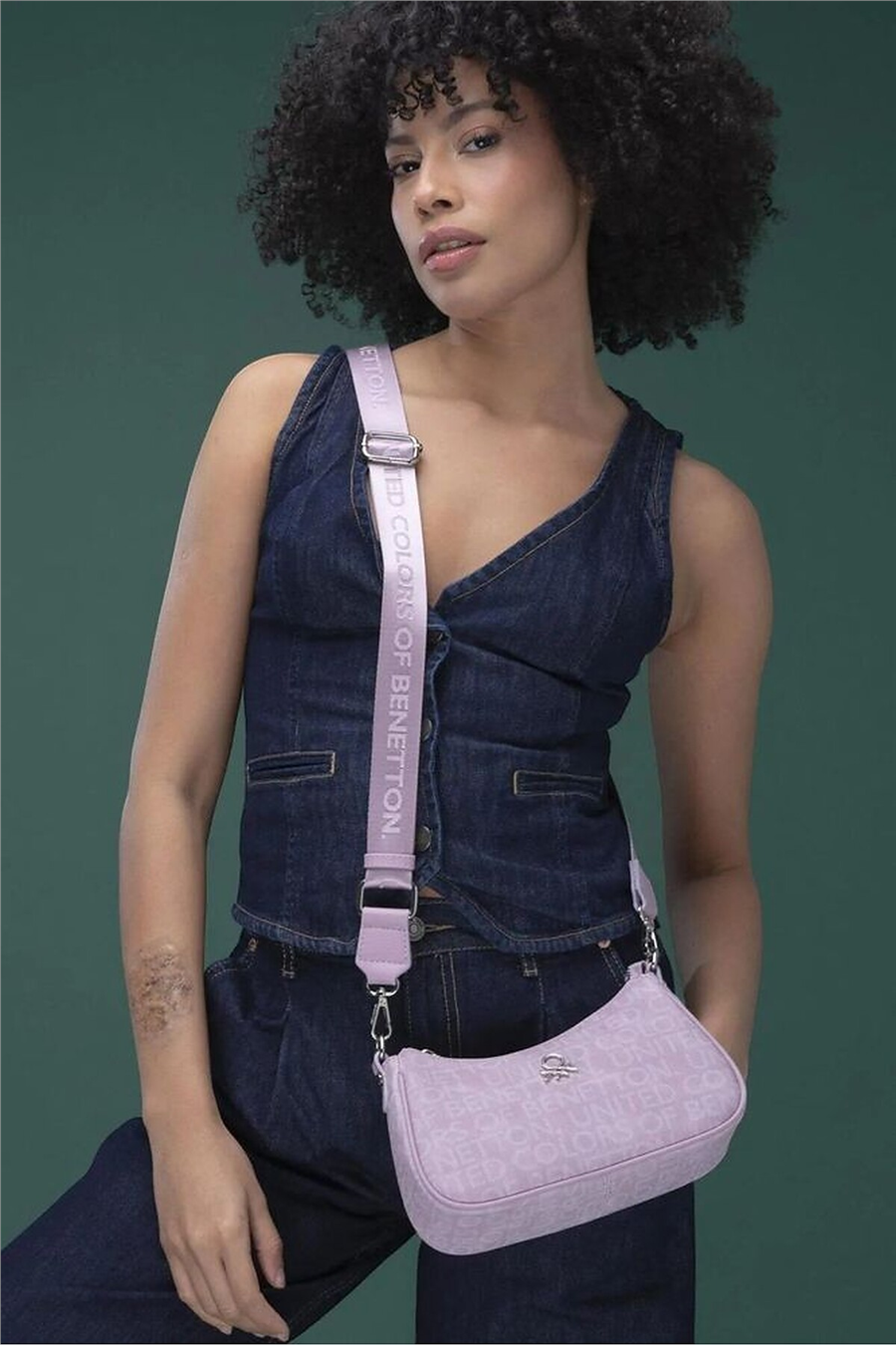 Benetton Monogram Kadın Çapraz Askılı Çanta
