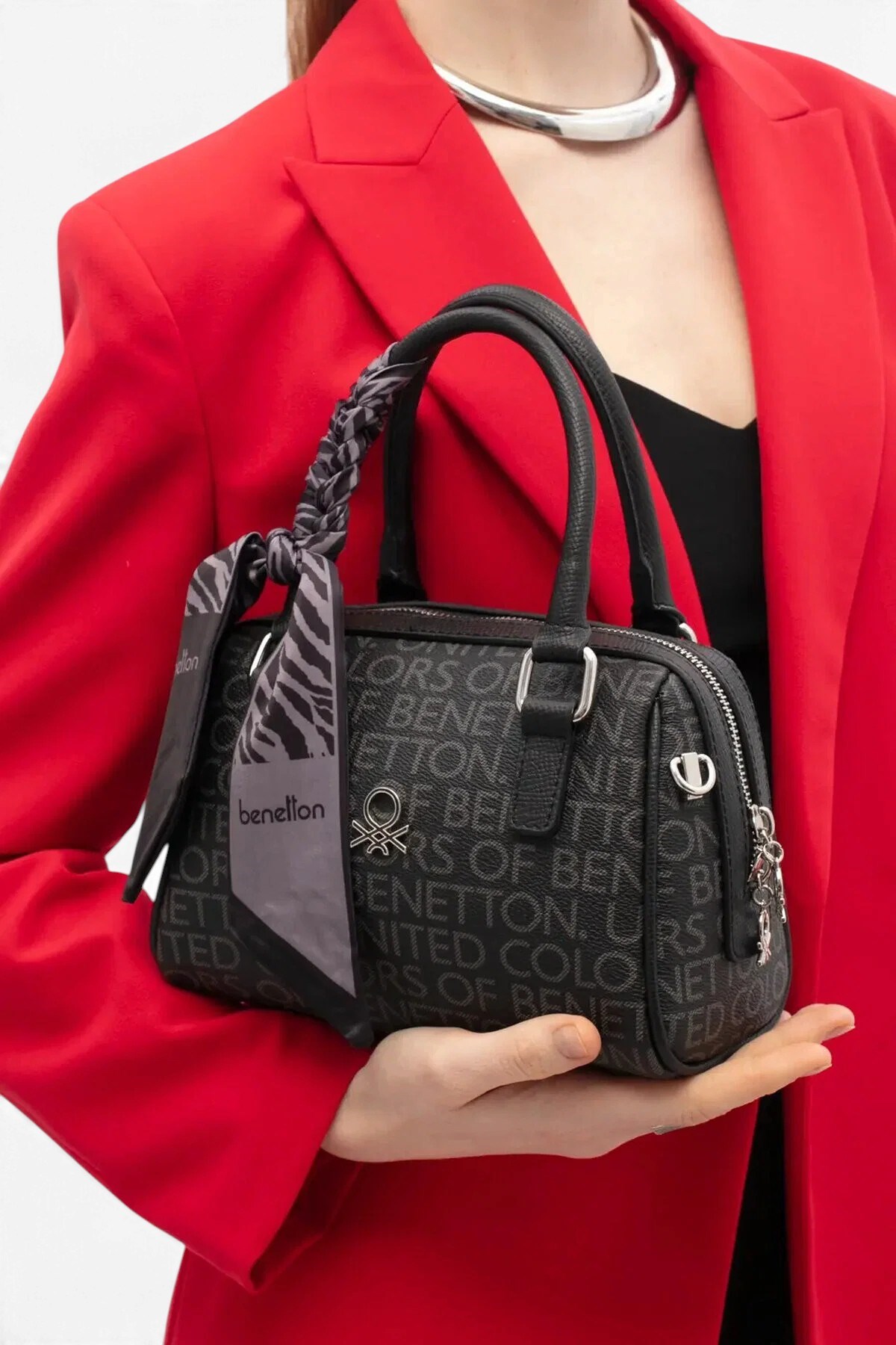 Benetton Monogram Kadın El Çantası