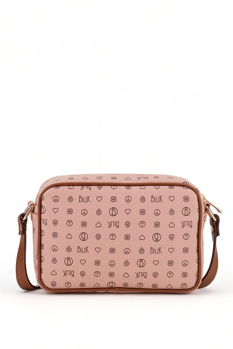 Bilik Deri Monogram Kadın Çapraz Askılı Çanta