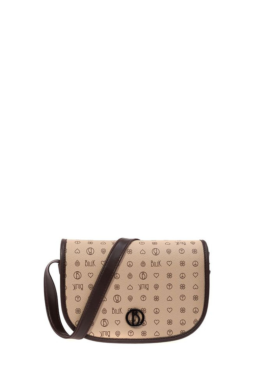 Bilik Deri Monogram Kadın Çapraz Askılı Çanta