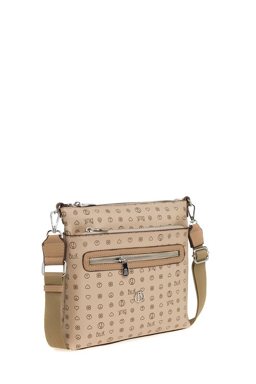 Bilik Deri Monogram Kadın Çapraz Askılı Çanta
