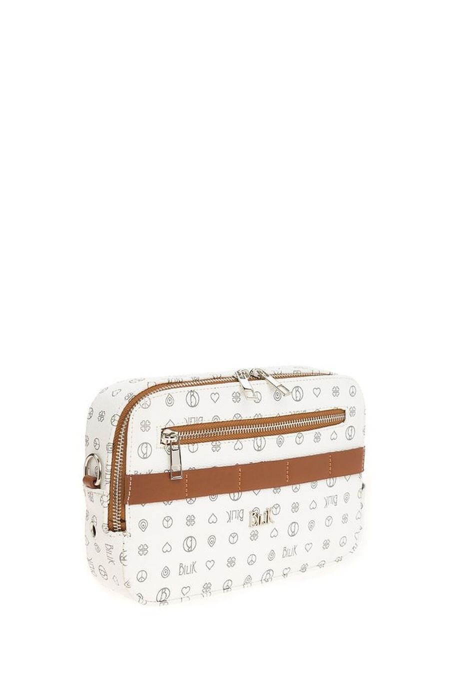 Bilik Deri Monogram Kadın Çapraz Askılı Çanta