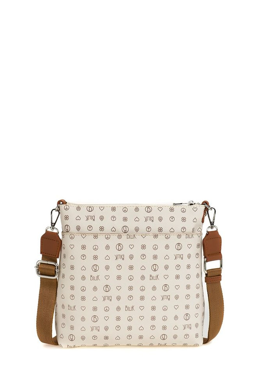 Bilik Deri Monogram Kadın Çapraz Askılı Çanta