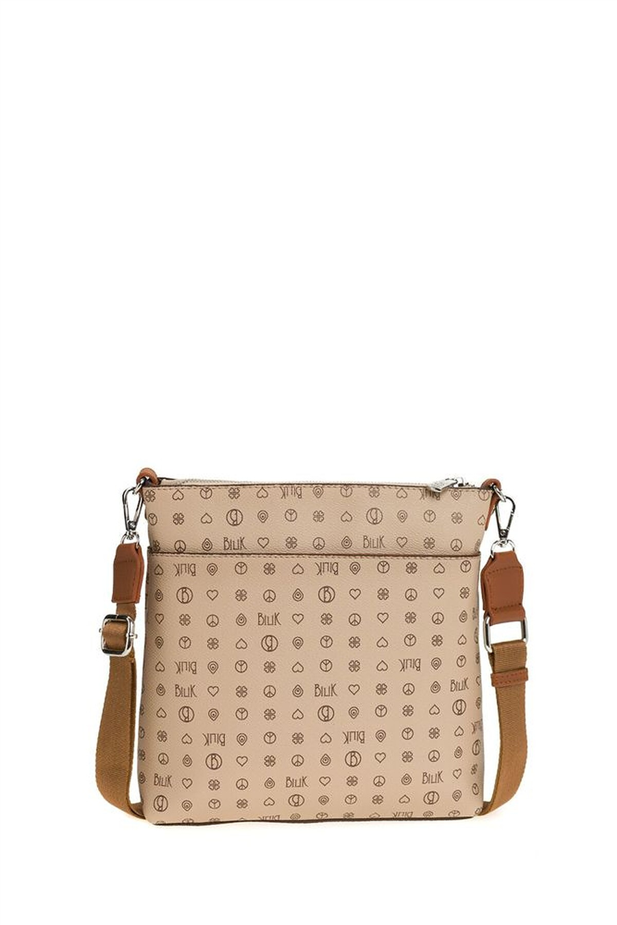 Bilik Deri Monogram Kadın Çapraz Askılı Çanta