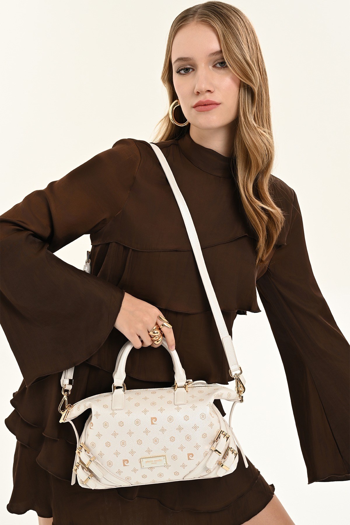 Pierre Cardin Monogram Kadın Omuz Çantası