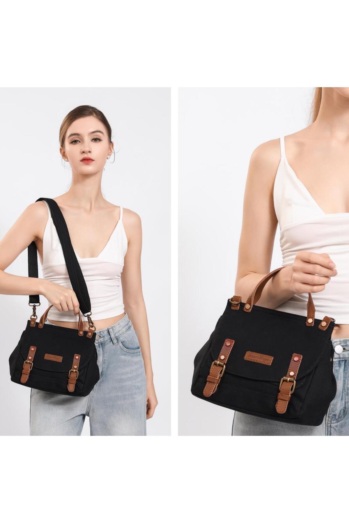 Smart Bags Kanvas Kadın El Çantası