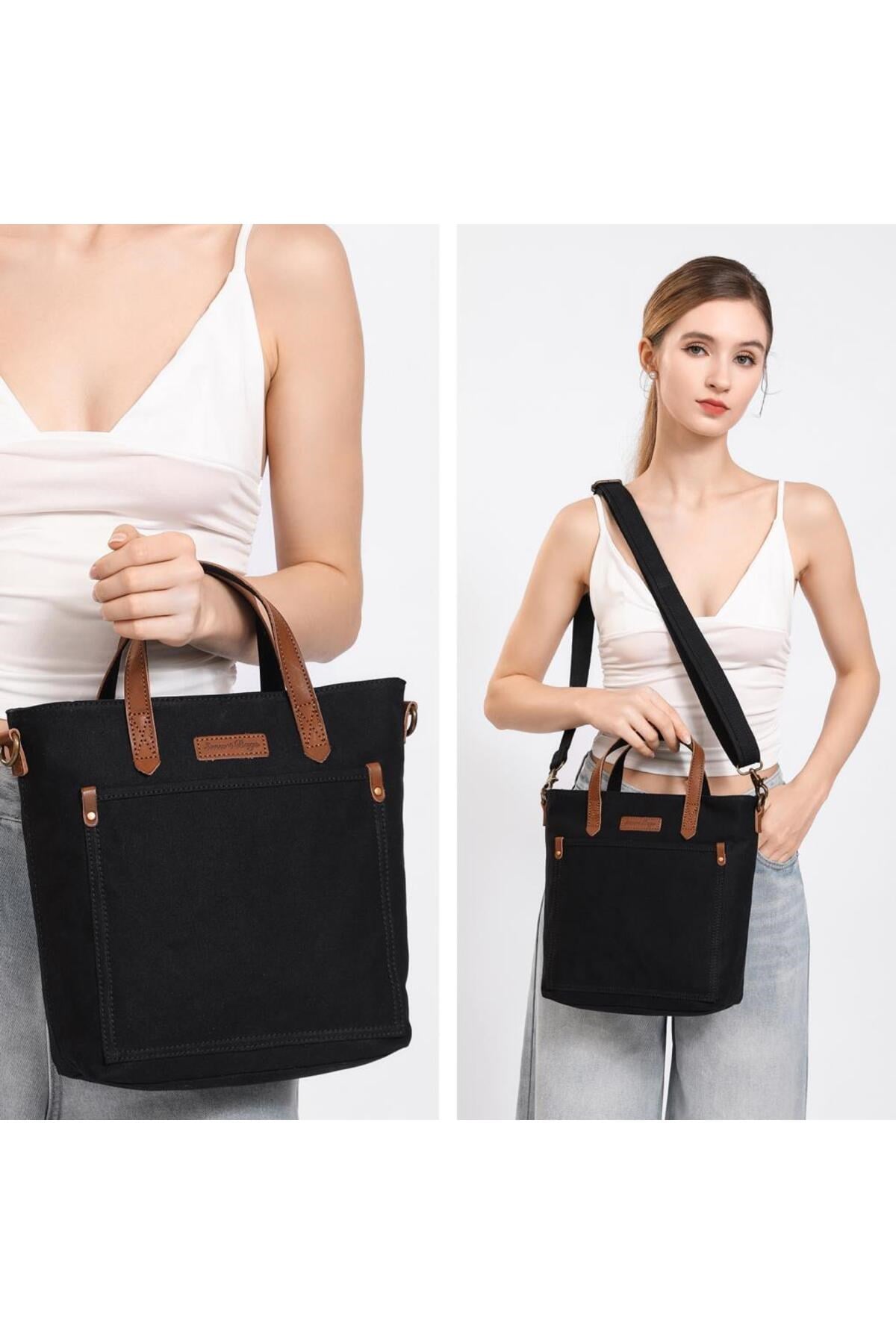 Smart Bags Kanvas Kadın Omuz Çantası
