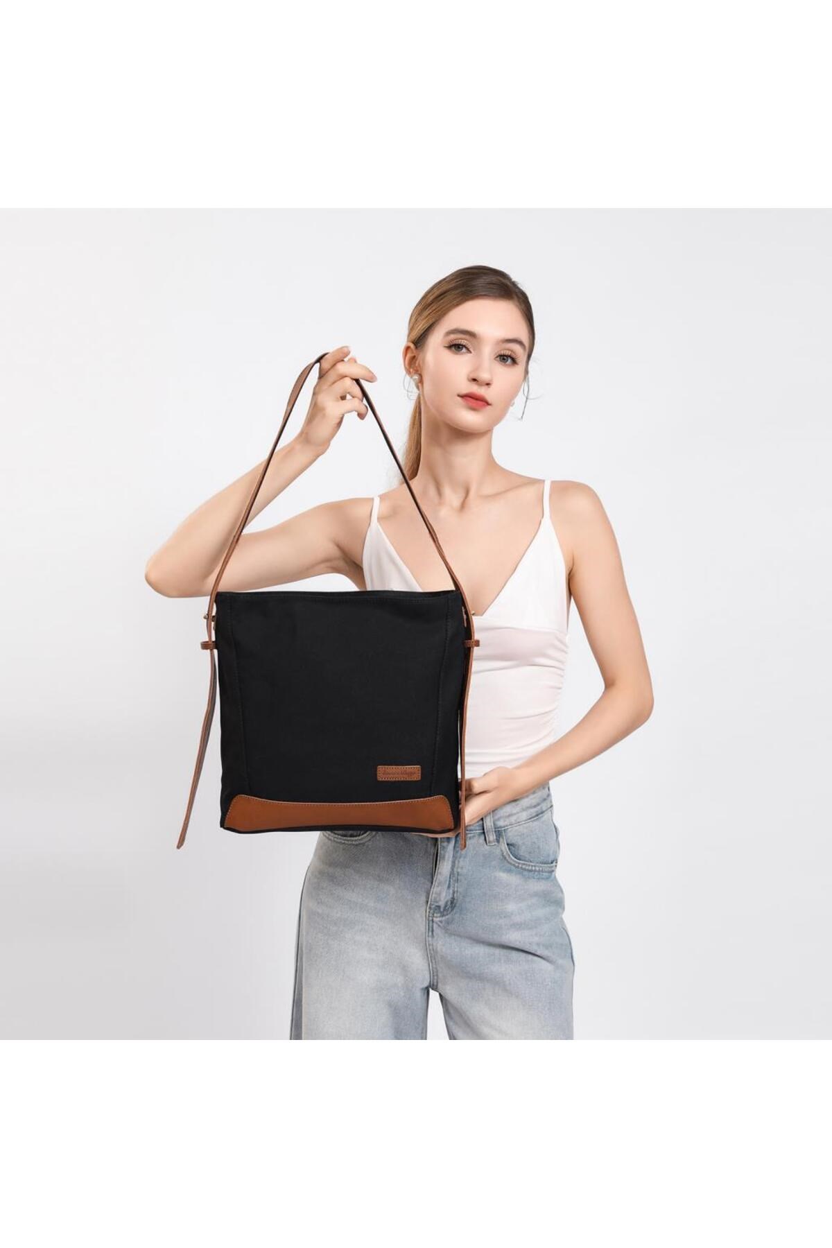 Smart Bags Kanvas Kadın Omuz Çantası