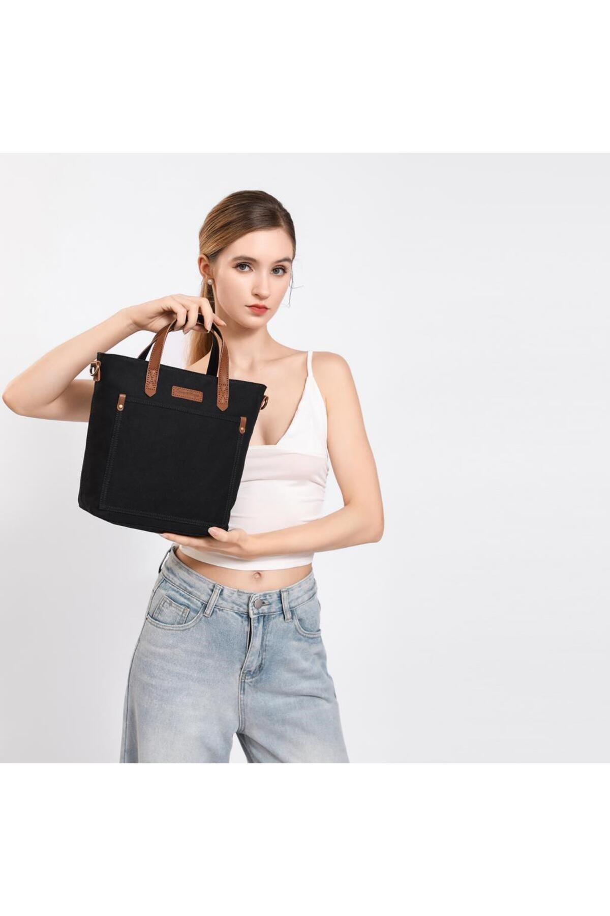 Smart Bags Kanvas Kadın Omuz Çantası