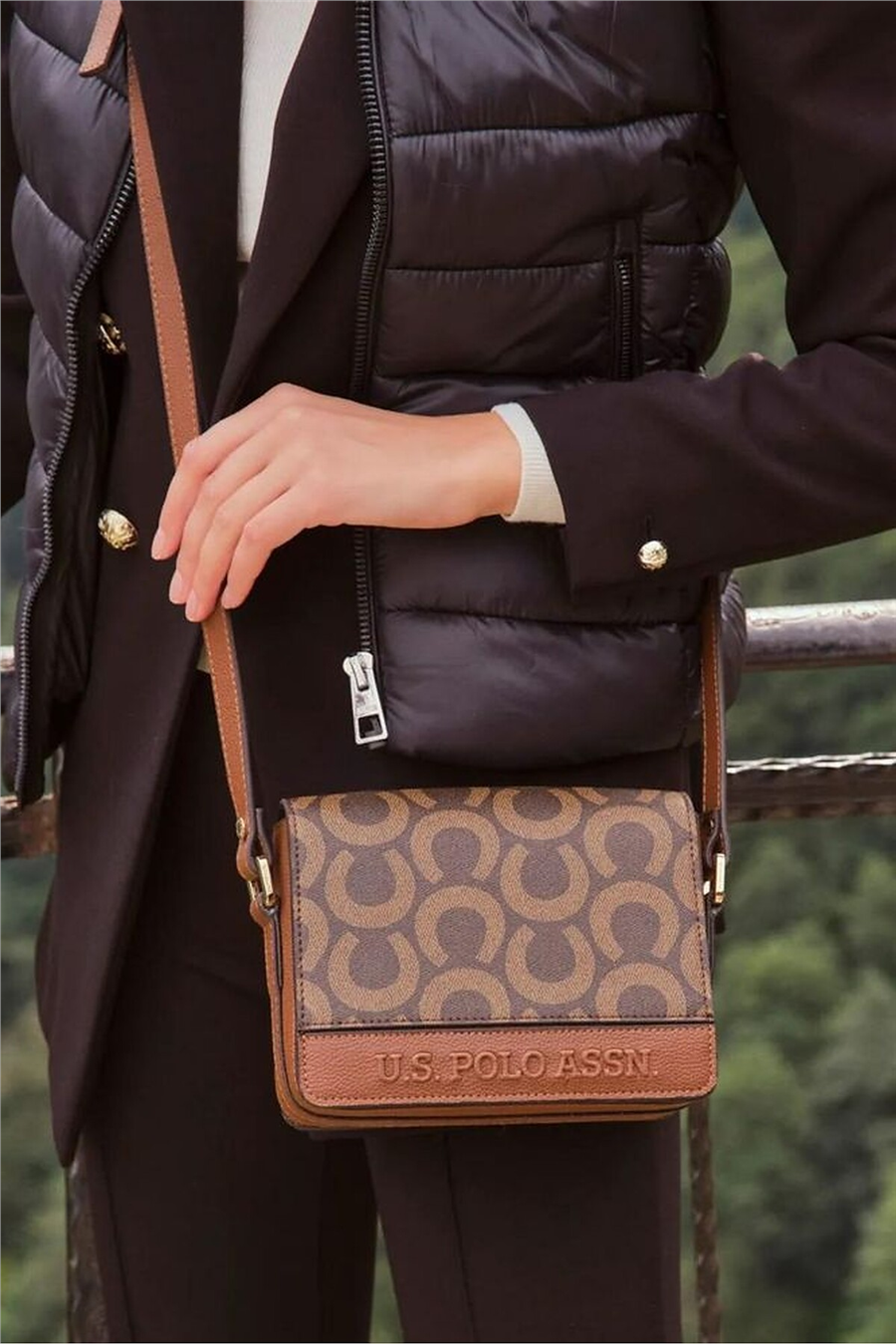 U.S. Polo Assn. Logo Detaylı Kadın Çapraz Askılı Çanta