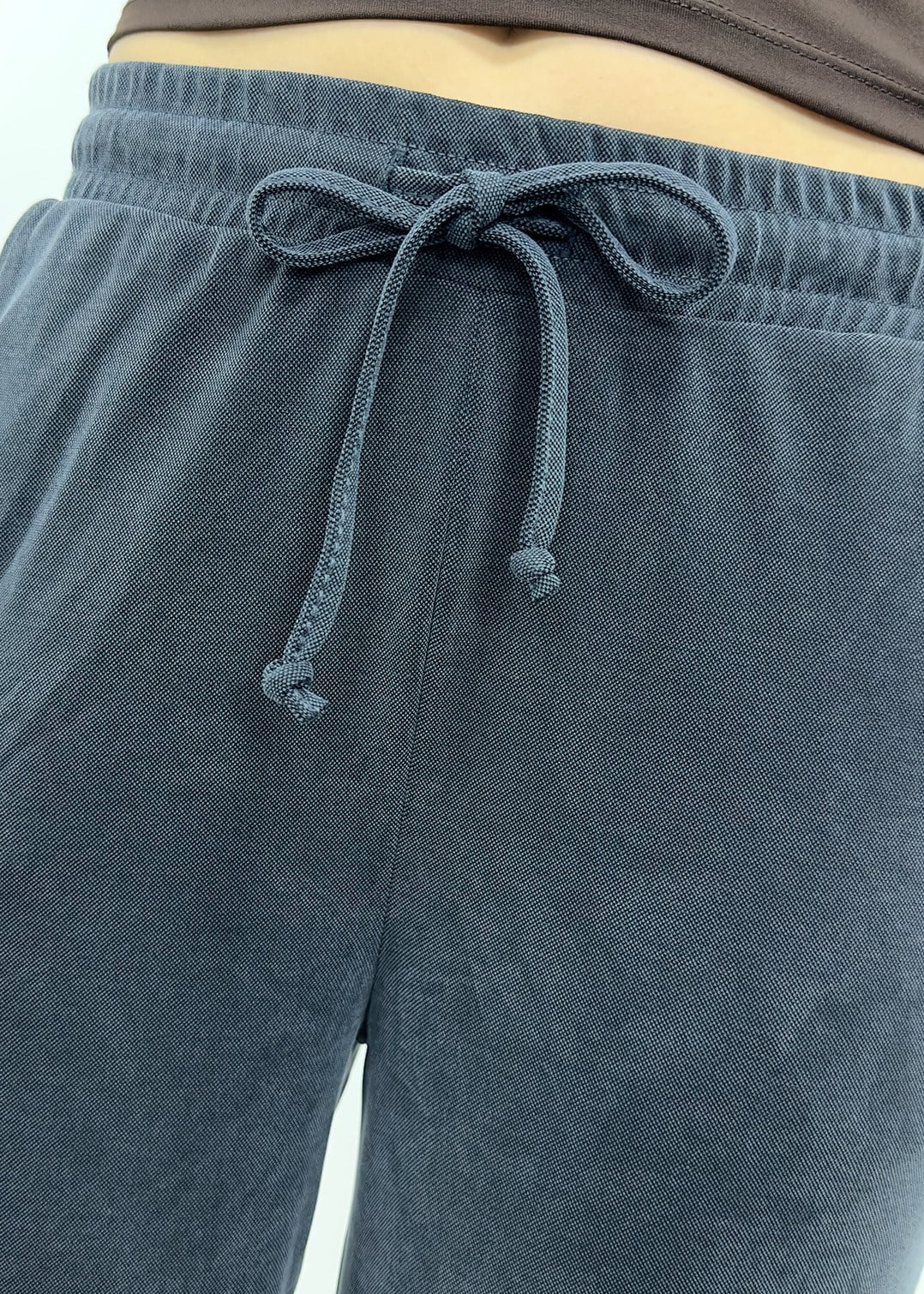 Modal Kumaş Beli Lastikli Pantolon - Antrasit