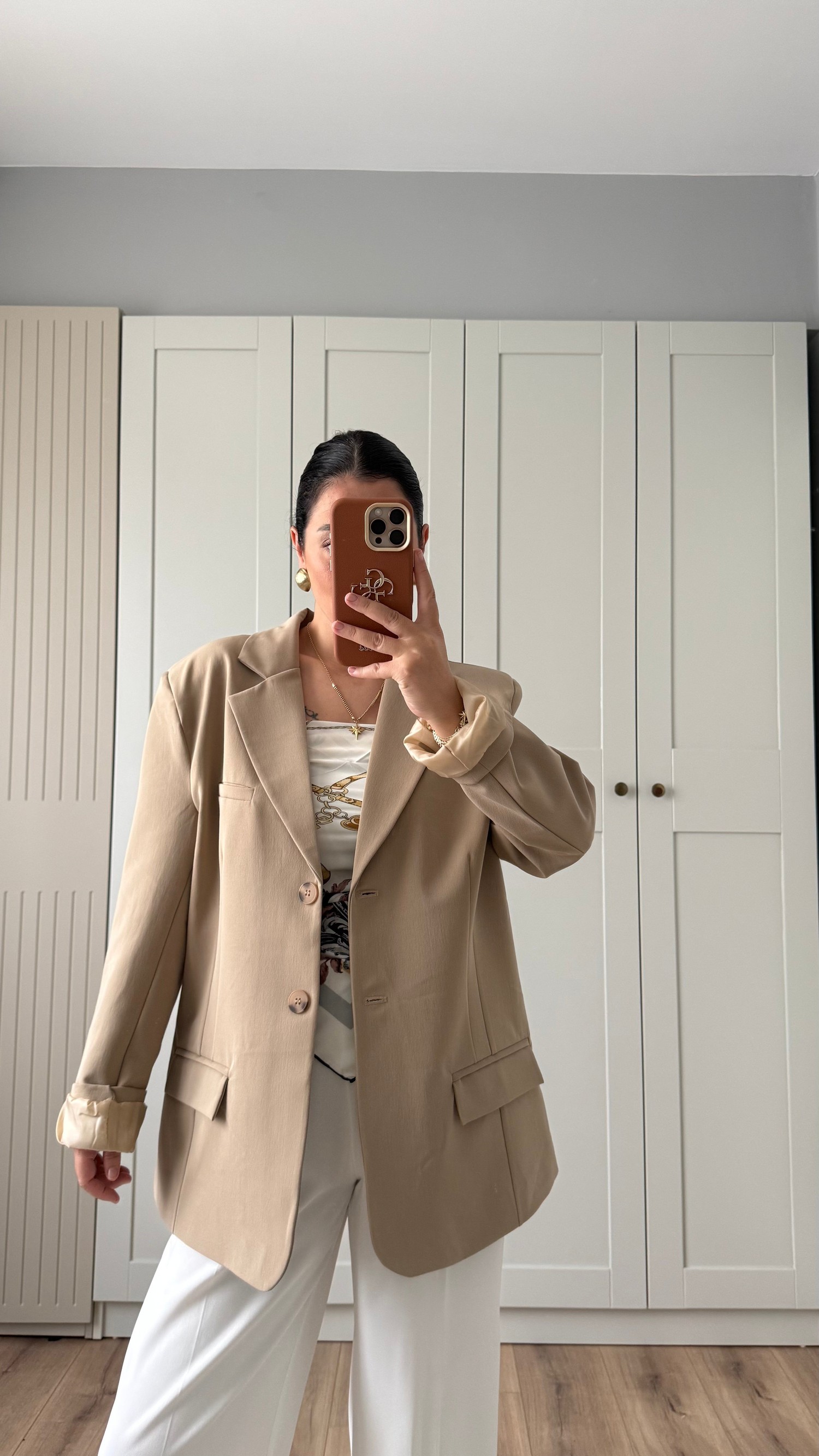 ÇİFT DÜĞMELİ BLAZER CEKET-CAMEL