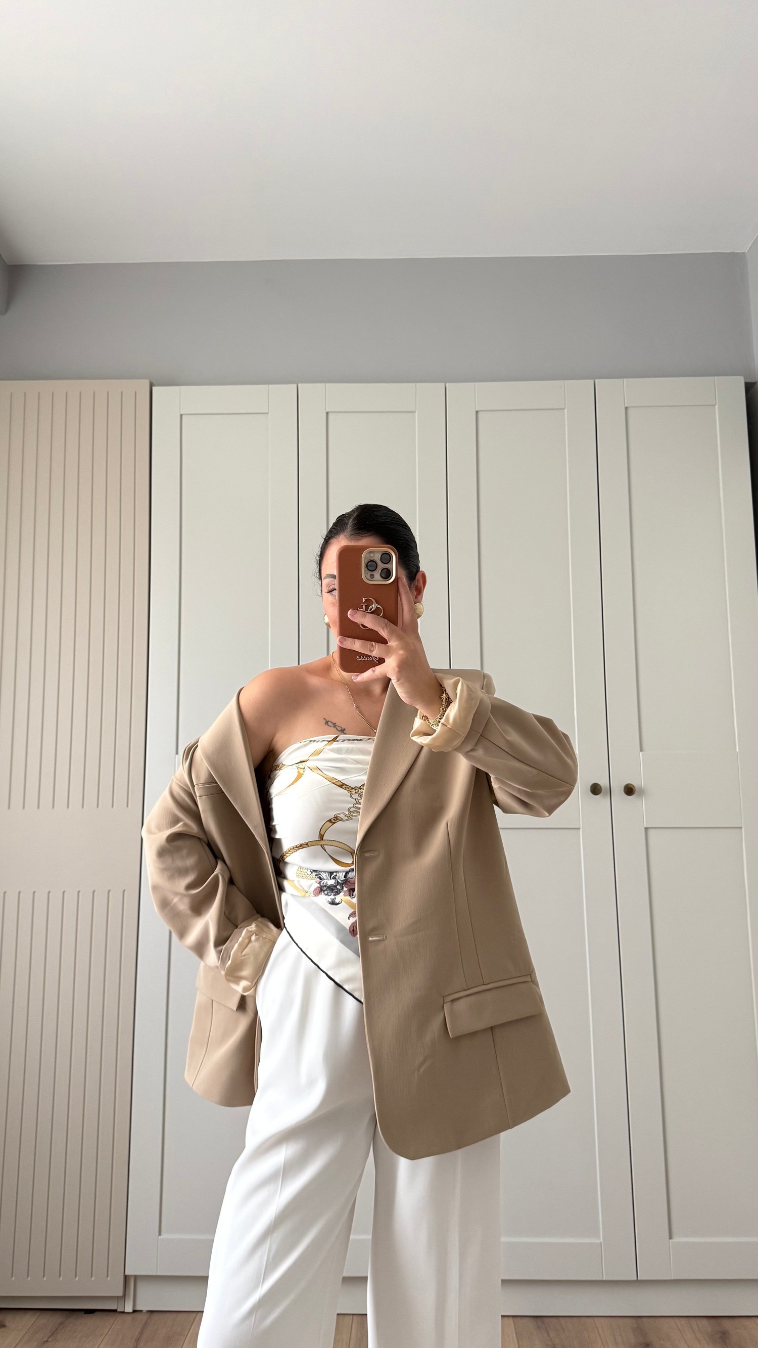 ÇİFT DÜĞMELİ BLAZER CEKET-CAMEL