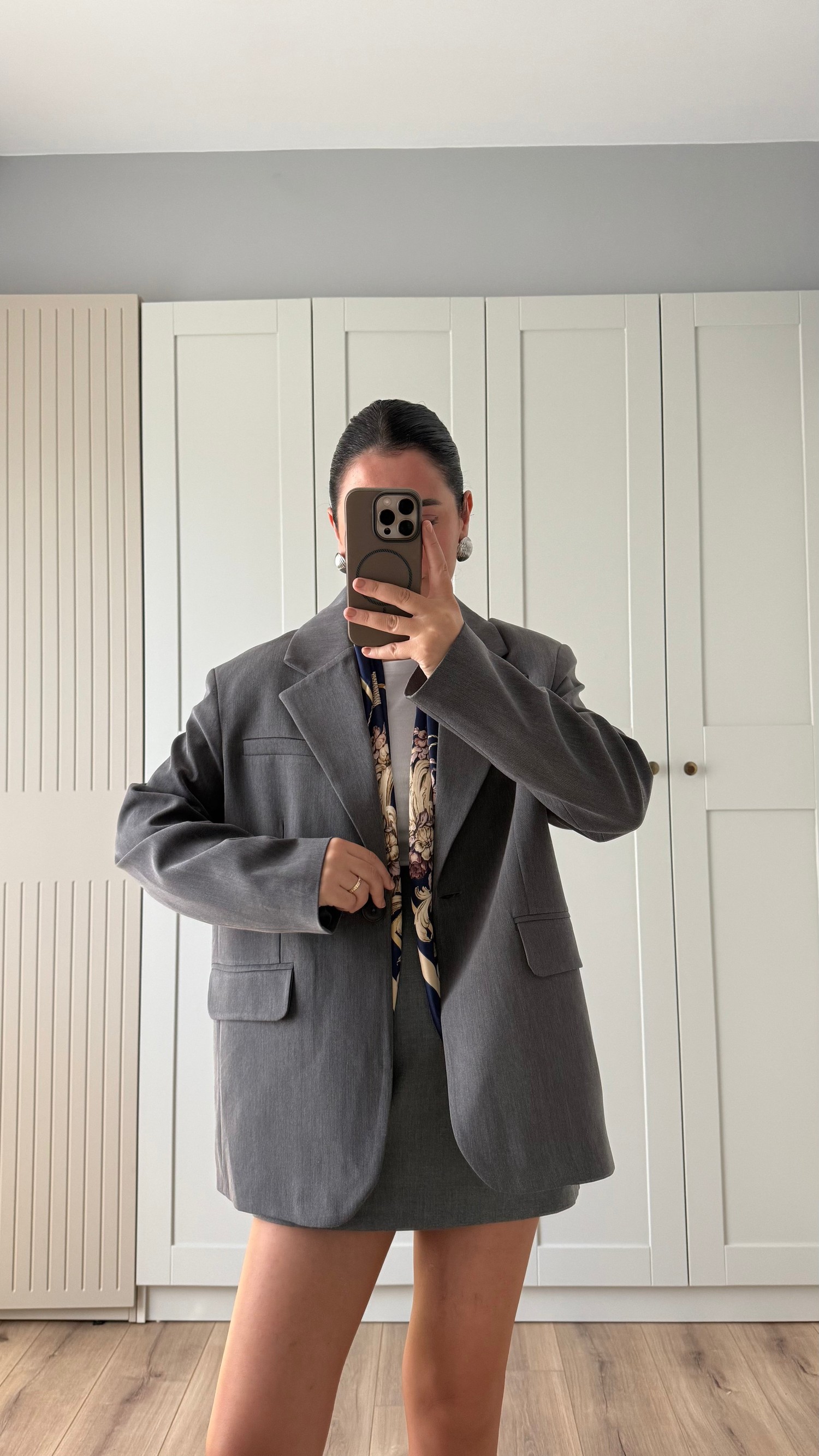POLİVİSKON BLAZER CEKET -ANTRASİT