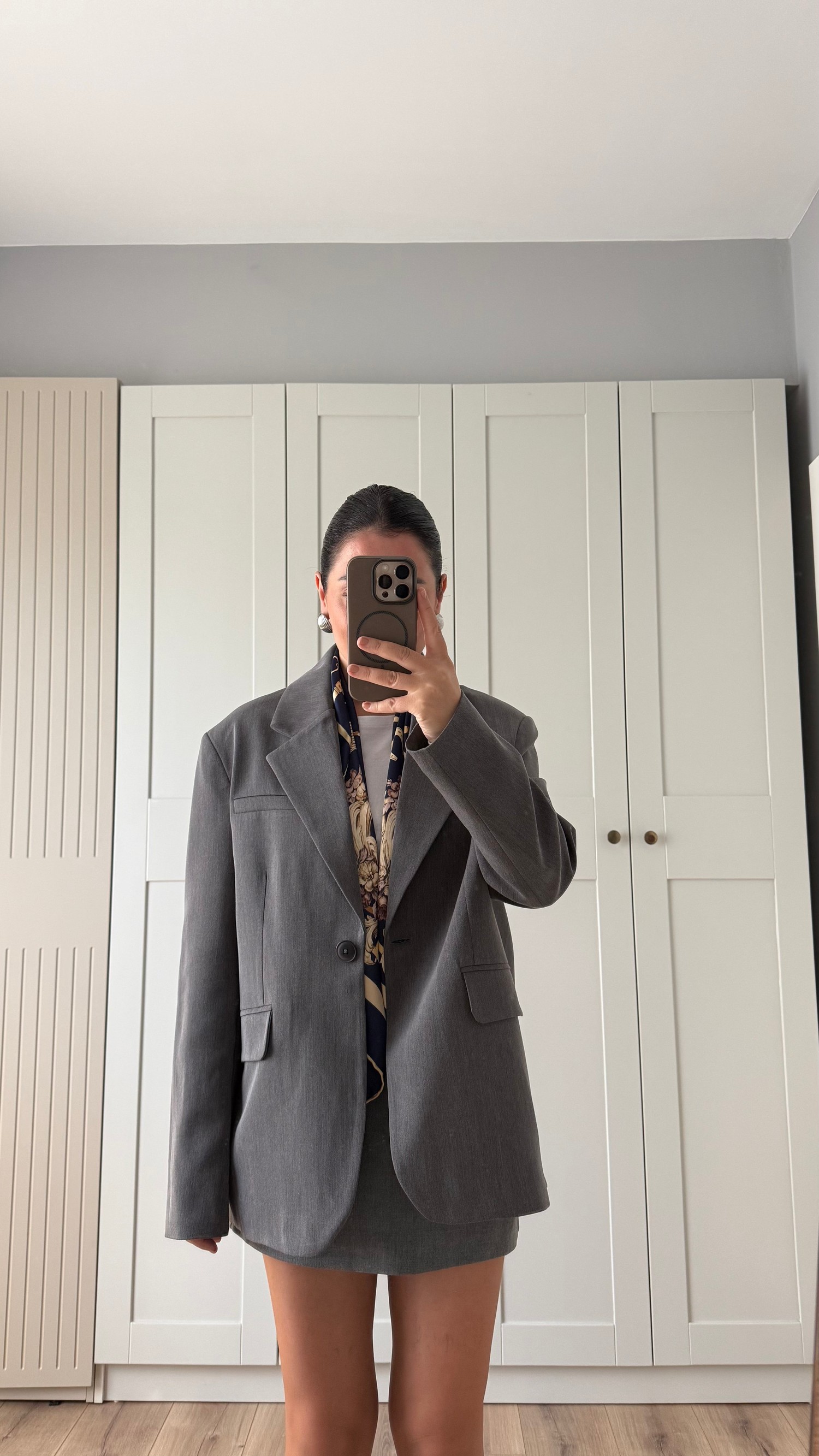 POLİVİSKON BLAZER CEKET -ANTRASİT
