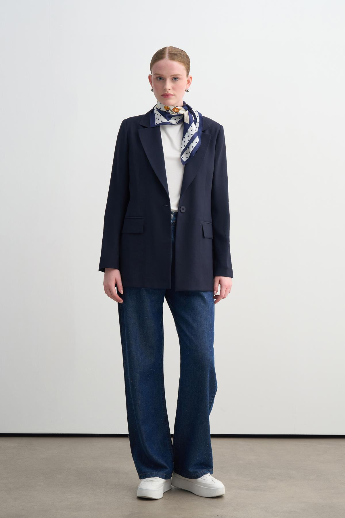 ASTARSIZ PAMUKLU İNCE BLAZER CEKET