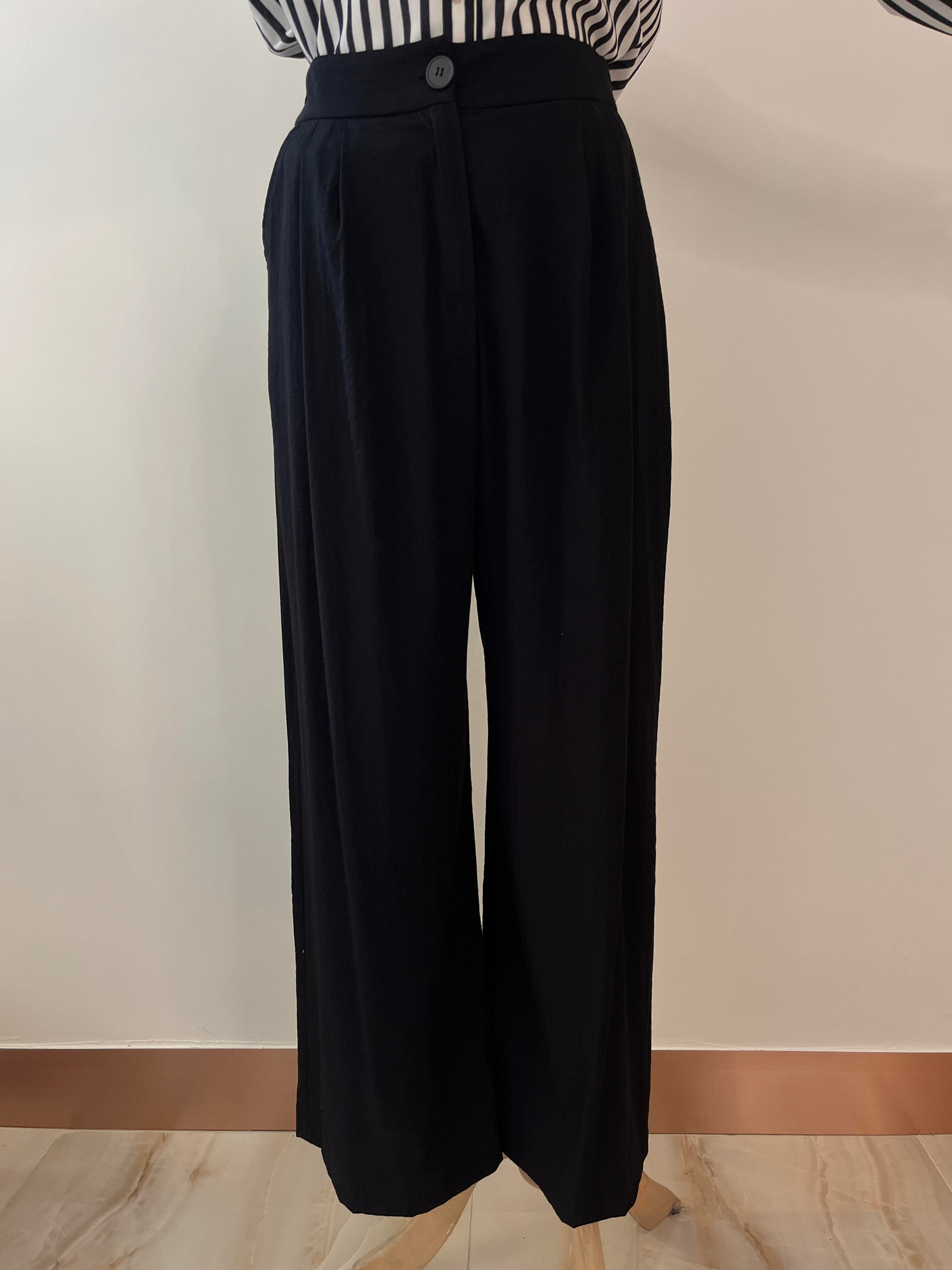 ÇİFT PİLELİ BOL PAÇA PANTOLON