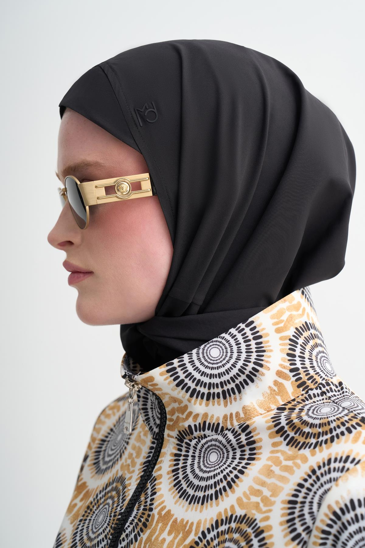 GOLD DESENLİ PAREOLU TESETTÜR MAYO