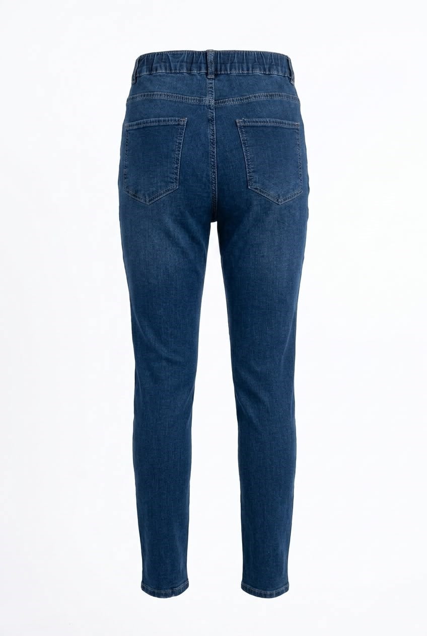 PAÇASI NAKIŞ DETAYLI MOM JEAN
