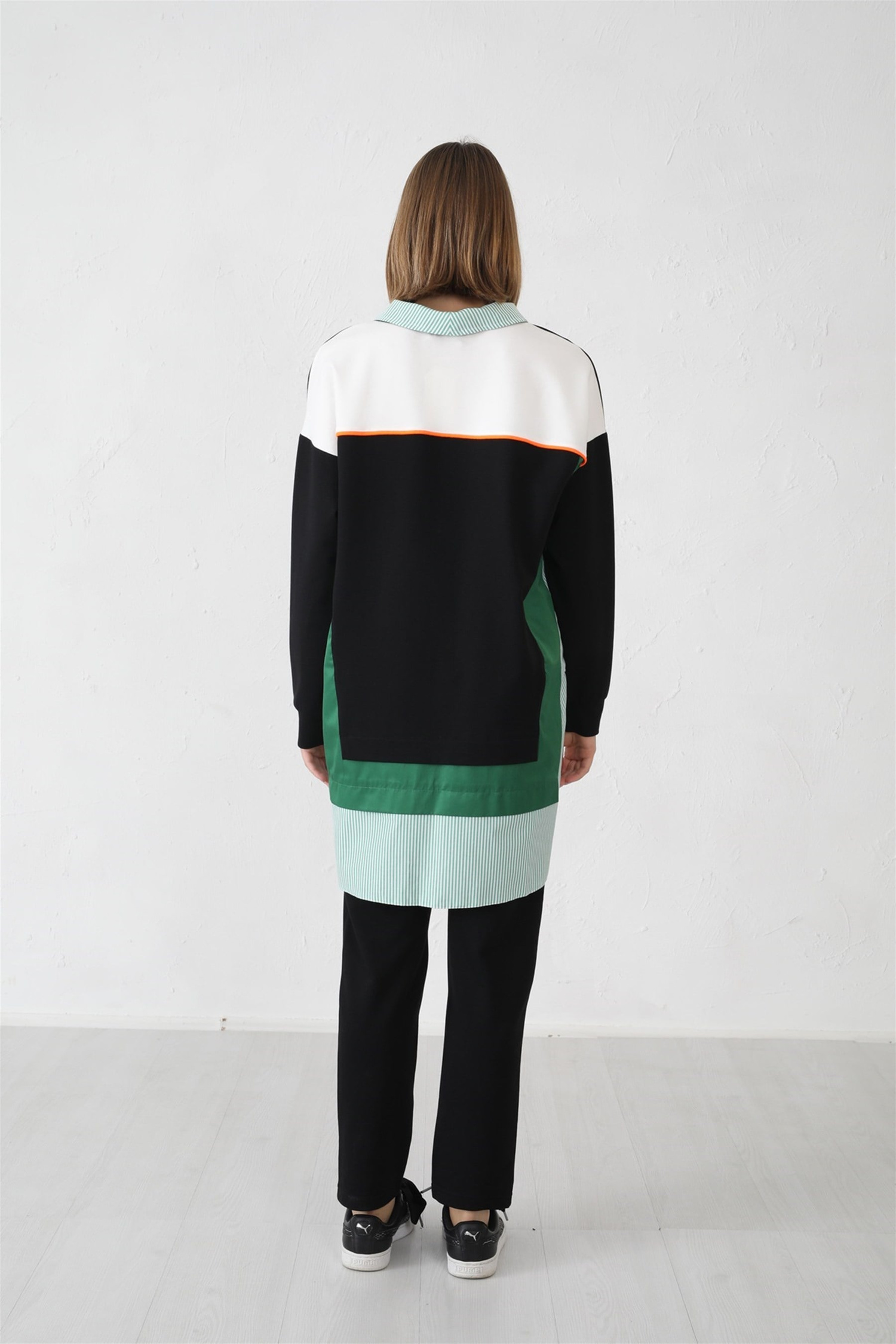 YARIM FERMUARLI SWEATSHİRT
