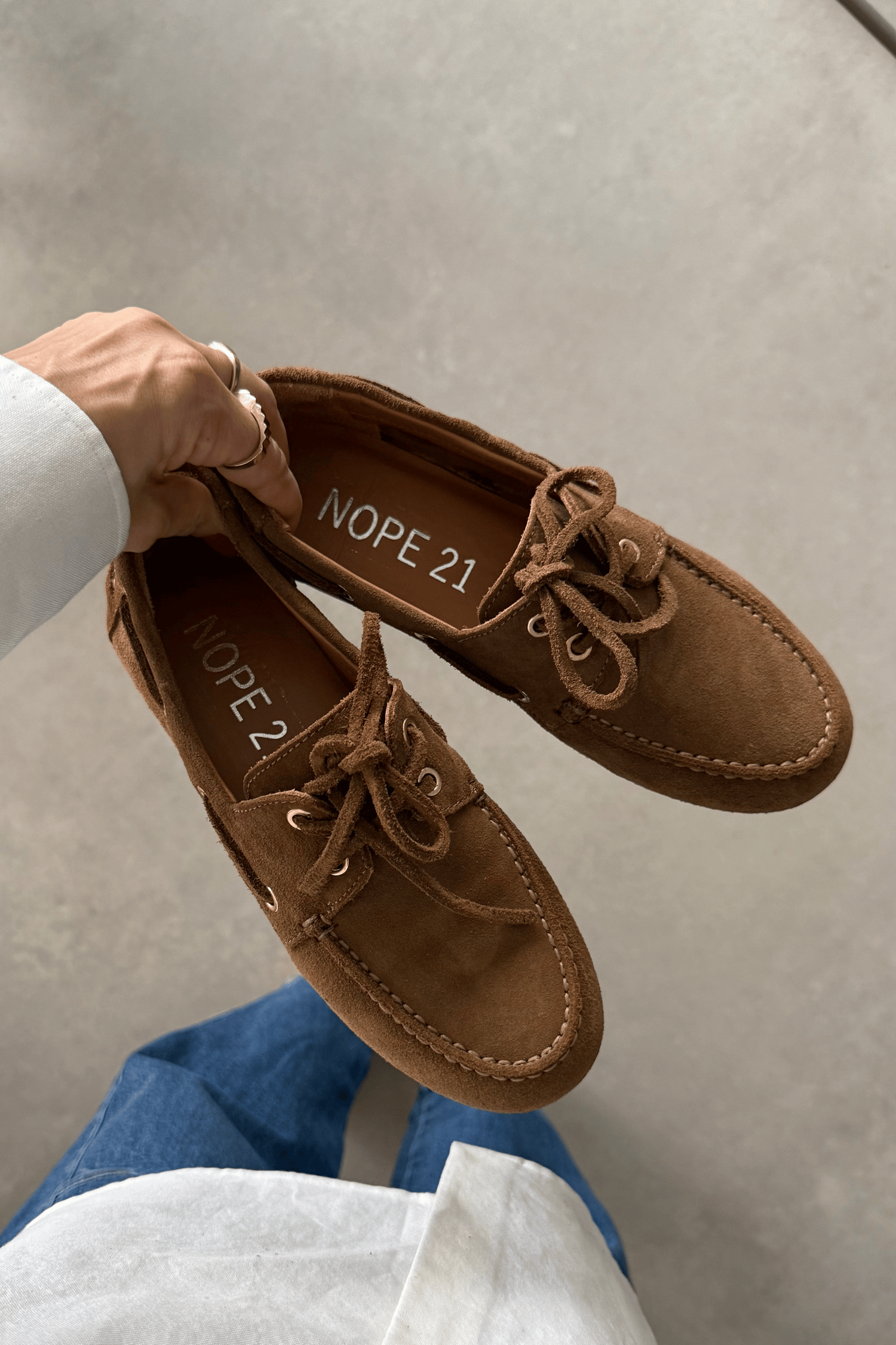 Alberta Camel Hakiki Süet Loafer
