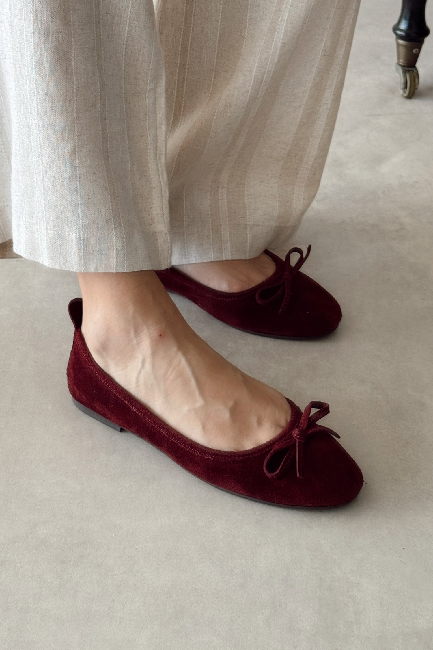 Basic Bordo Hakiki Deri Babet