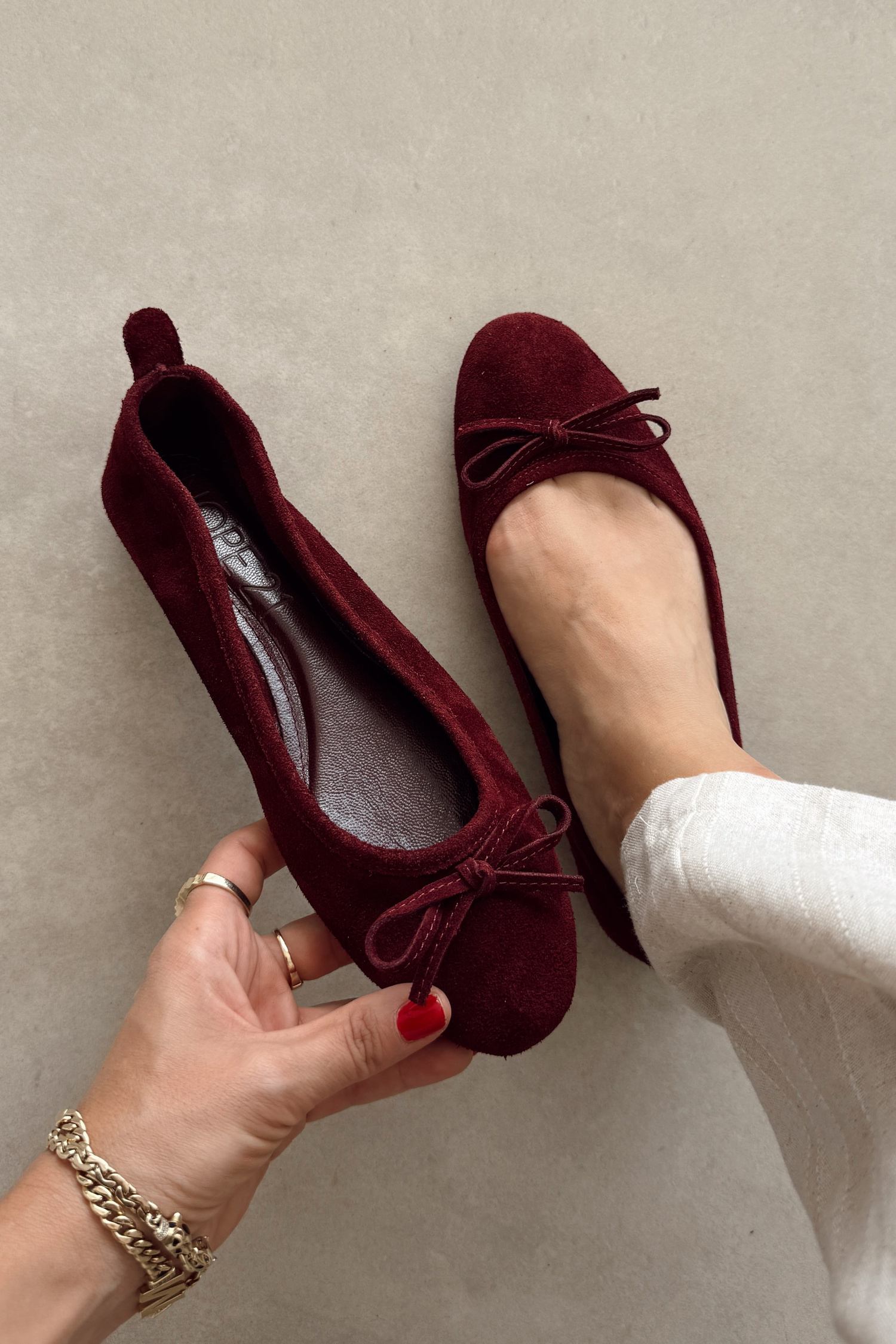 Basic Bordo Hakiki Deri Babet