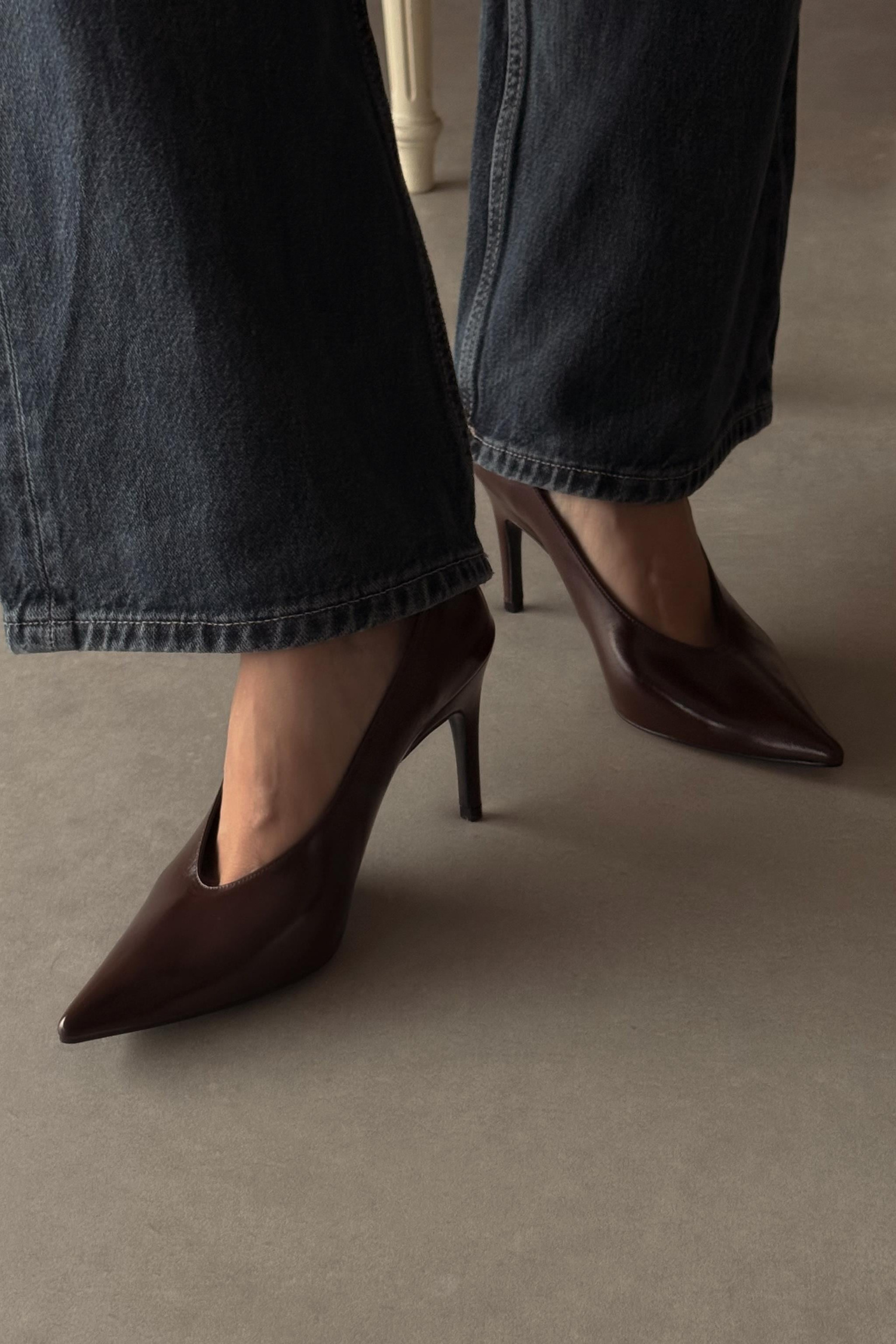 Bella Kahverengi Stiletto 