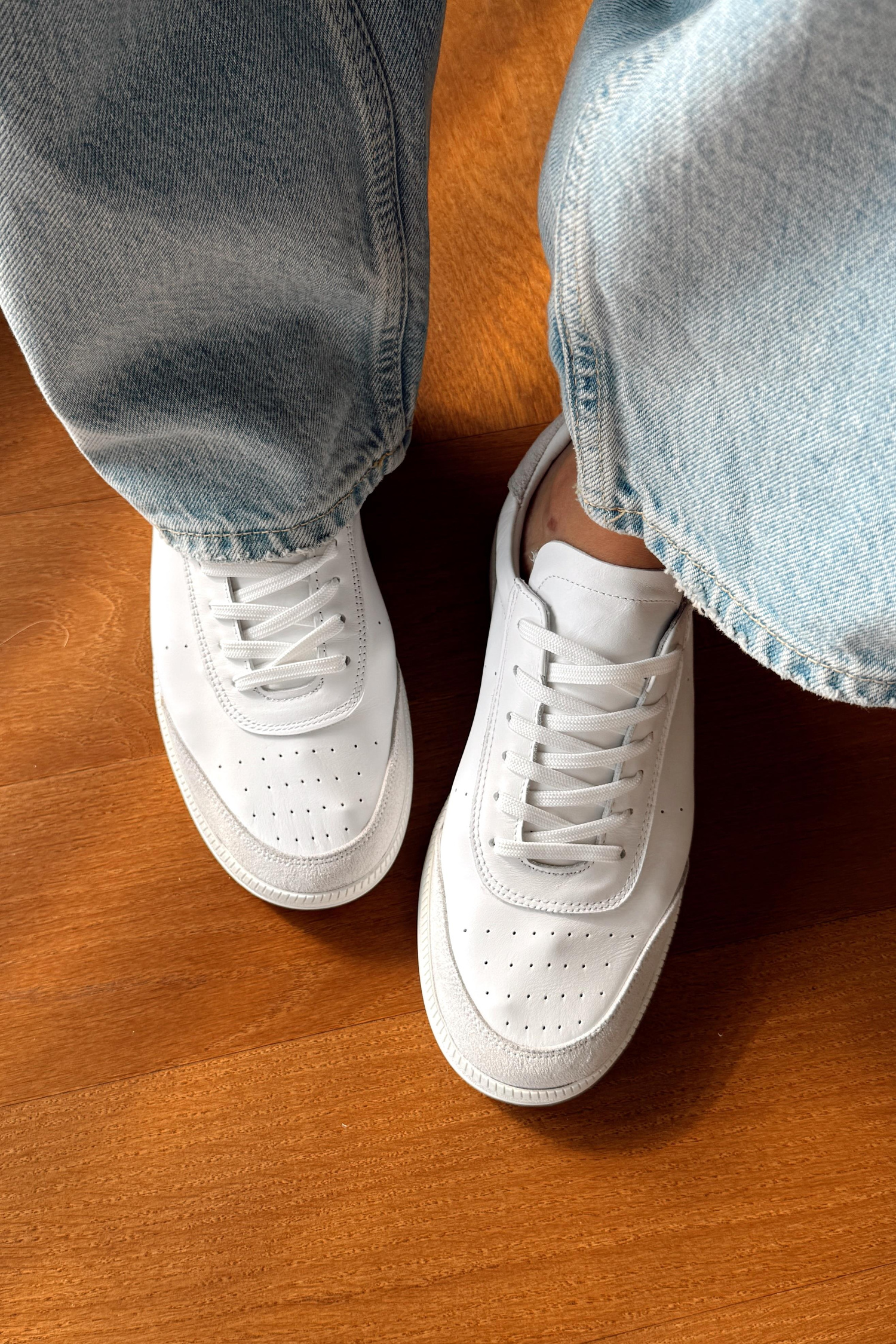 Boho Beyaz Hakiki Deri Sneaker