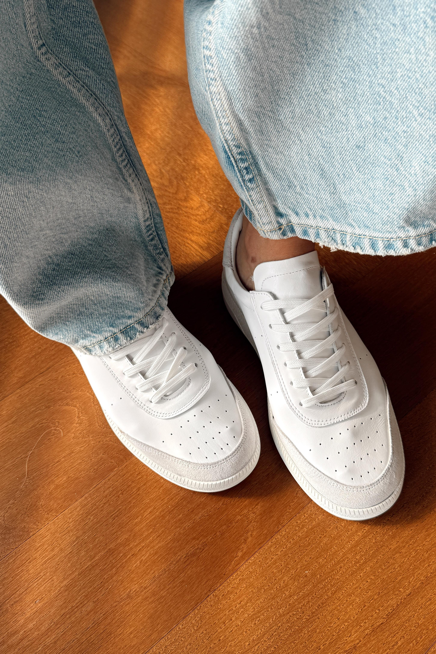 Boho Beyaz Hakiki Deri Sneaker