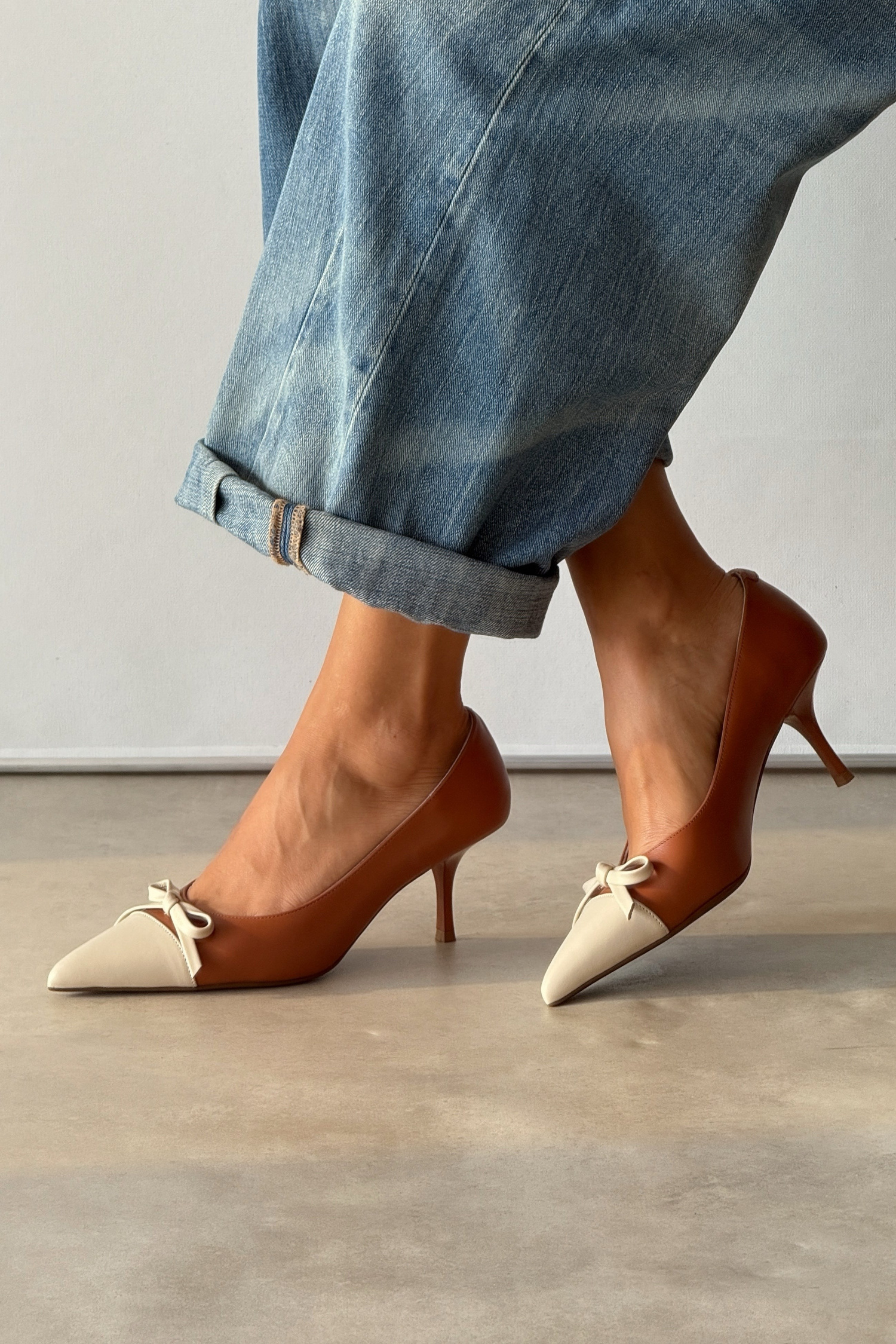 Carla Taba Hakiki Deri Stiletto 