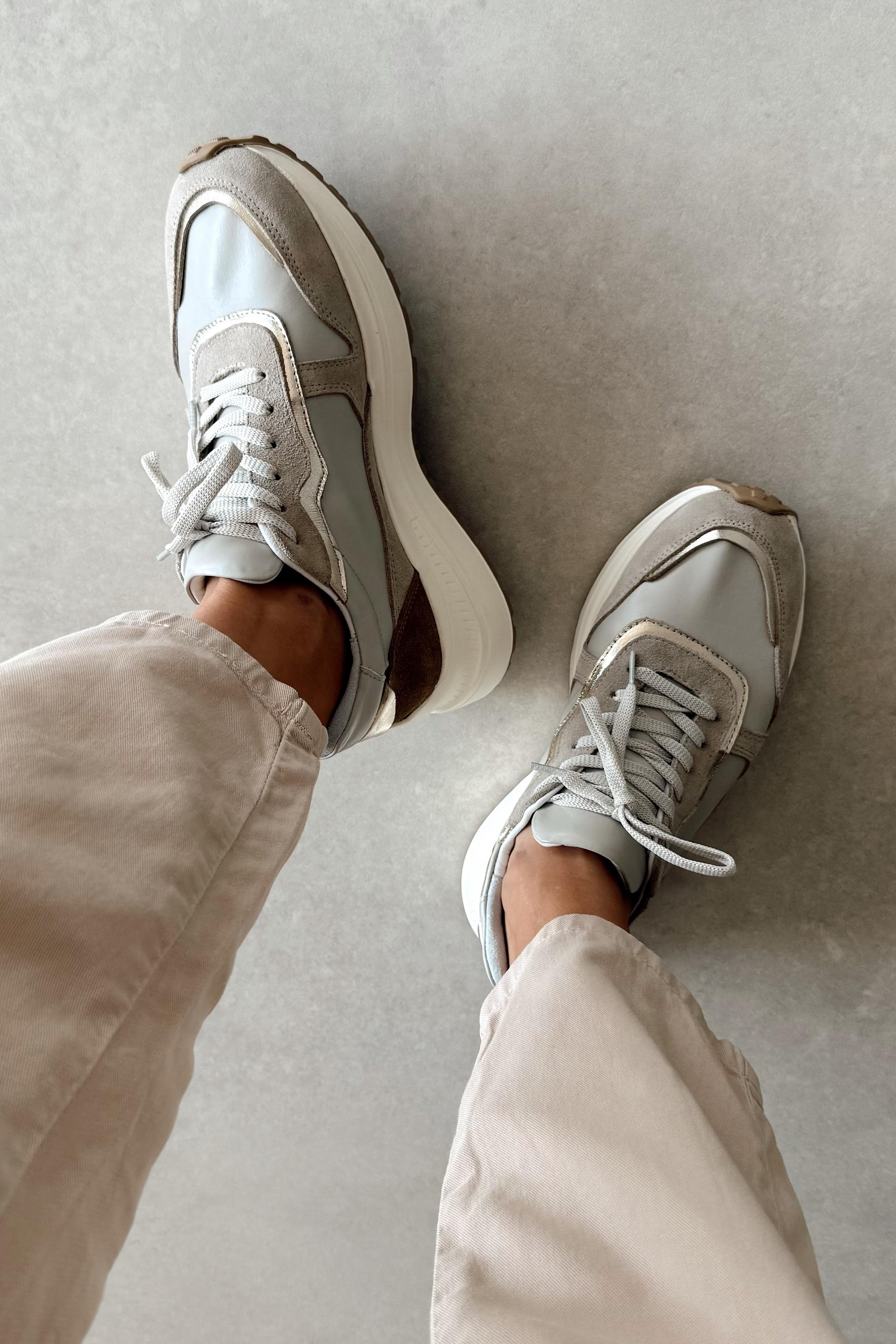 Chello Bej Hakiki Deri Sneaker