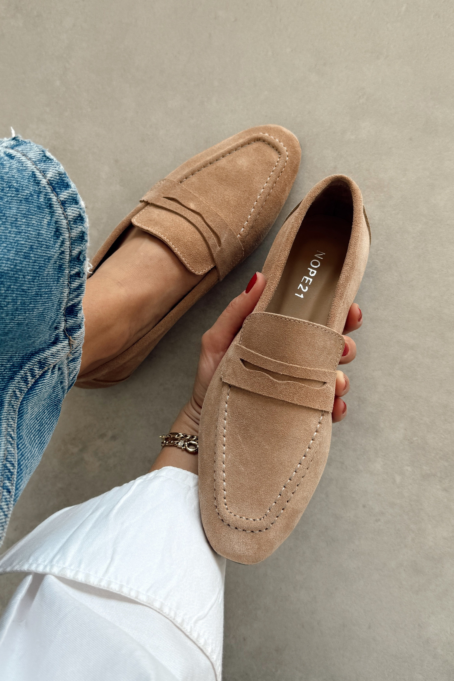 Georgia Nude Hakiki Deri Loafer