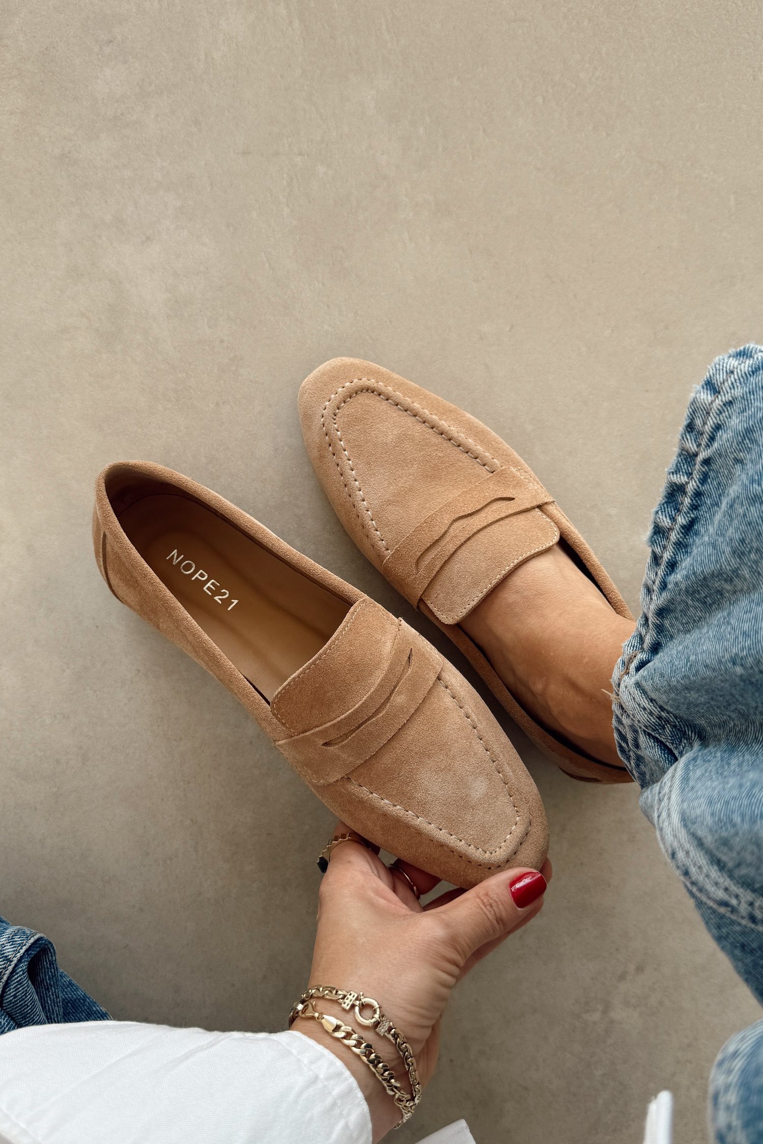 Georgia Nude Hakiki Deri Loafer