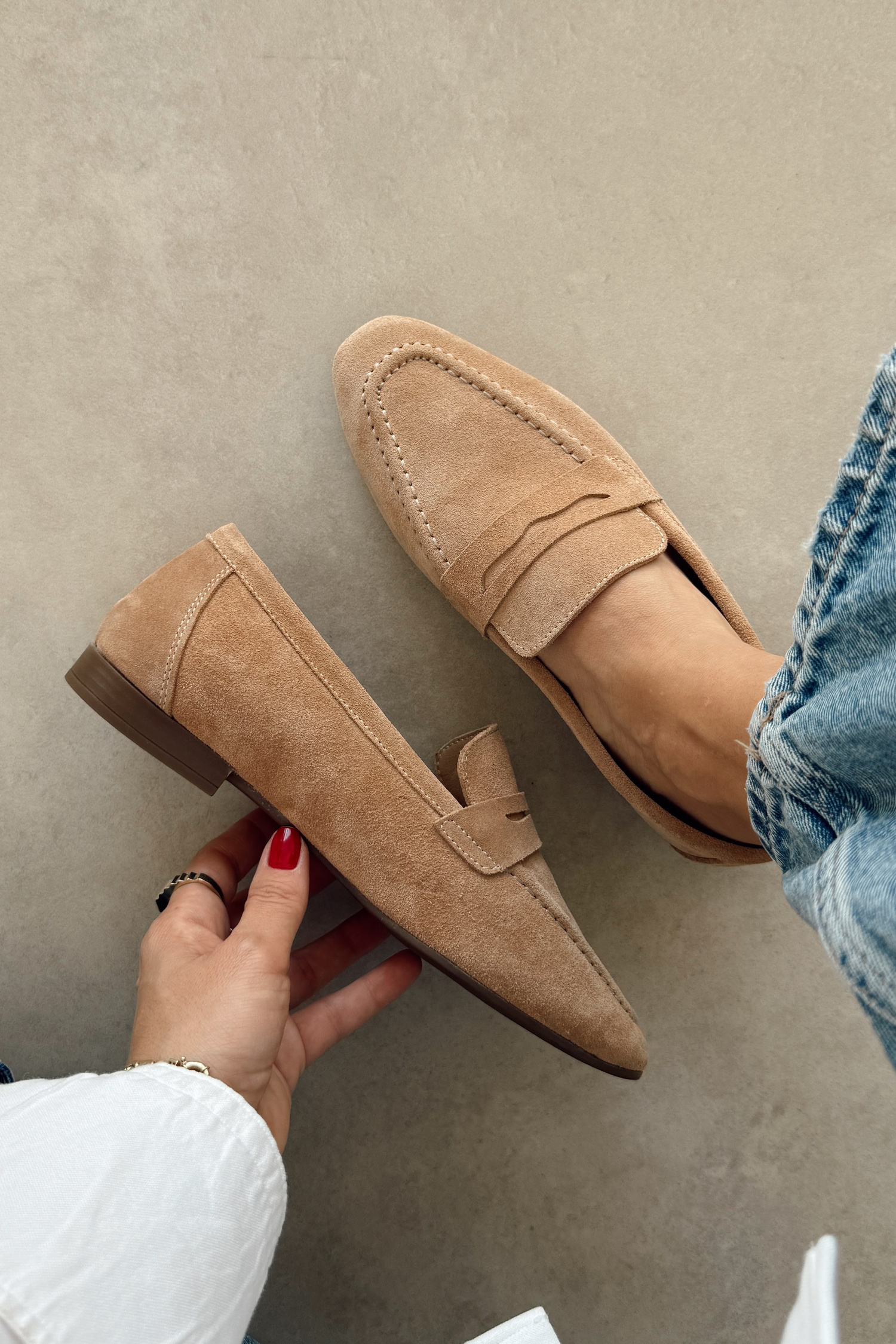 Georgia Nude Hakiki Deri Loafer