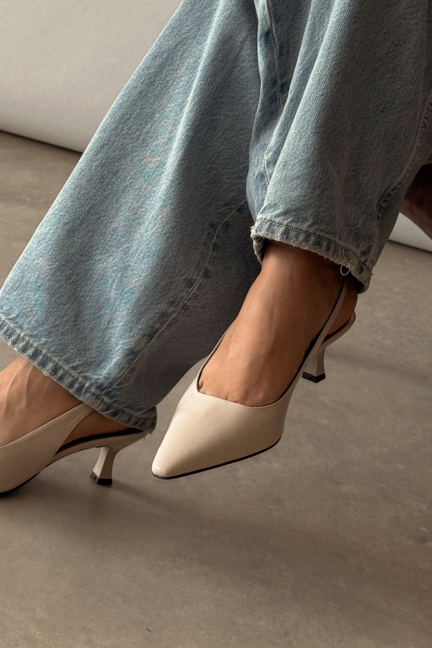 Jüliet Bej Hakiki Deri Stiletto