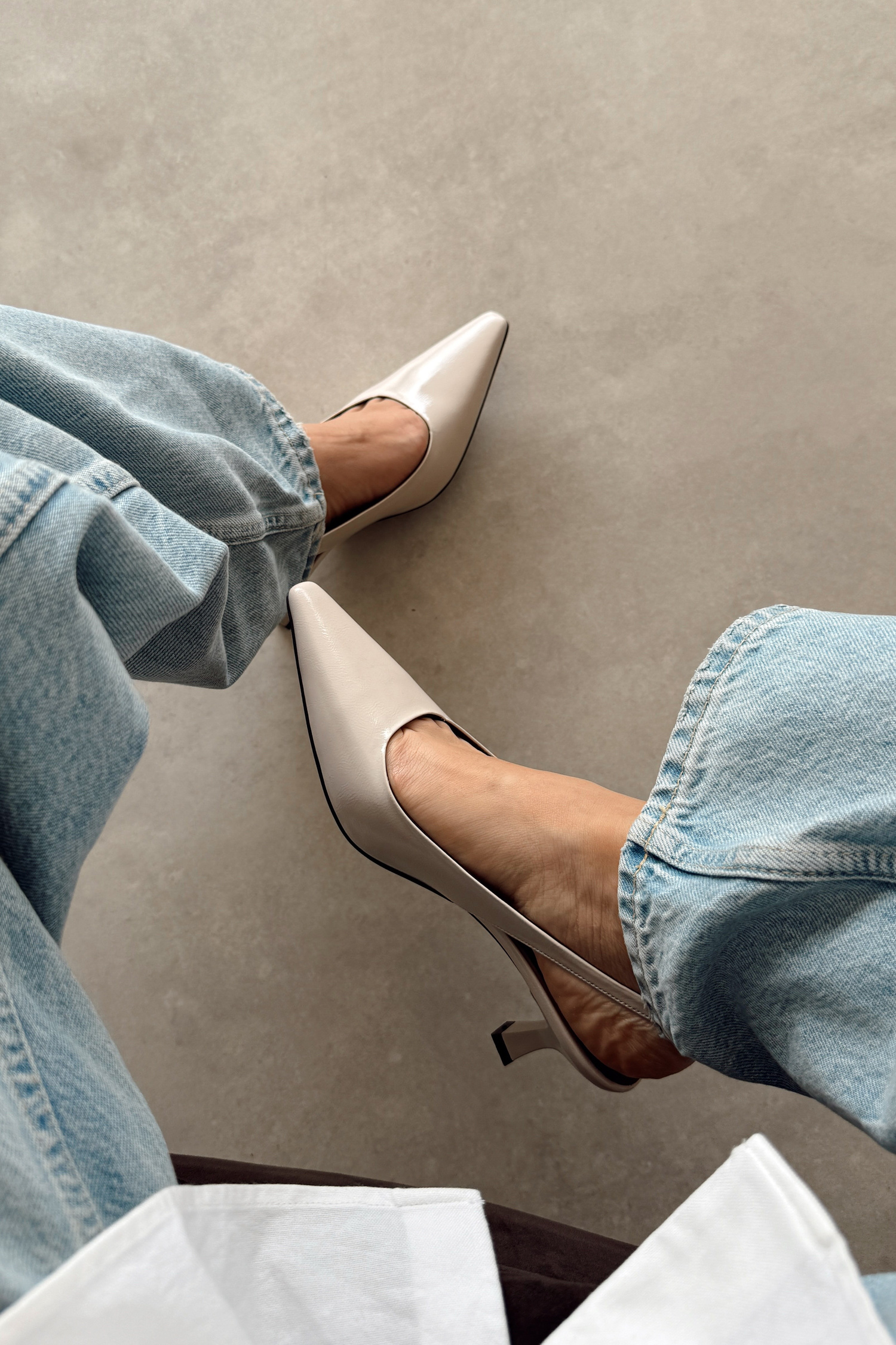 Jüliet Bej Hakiki Deri Stiletto