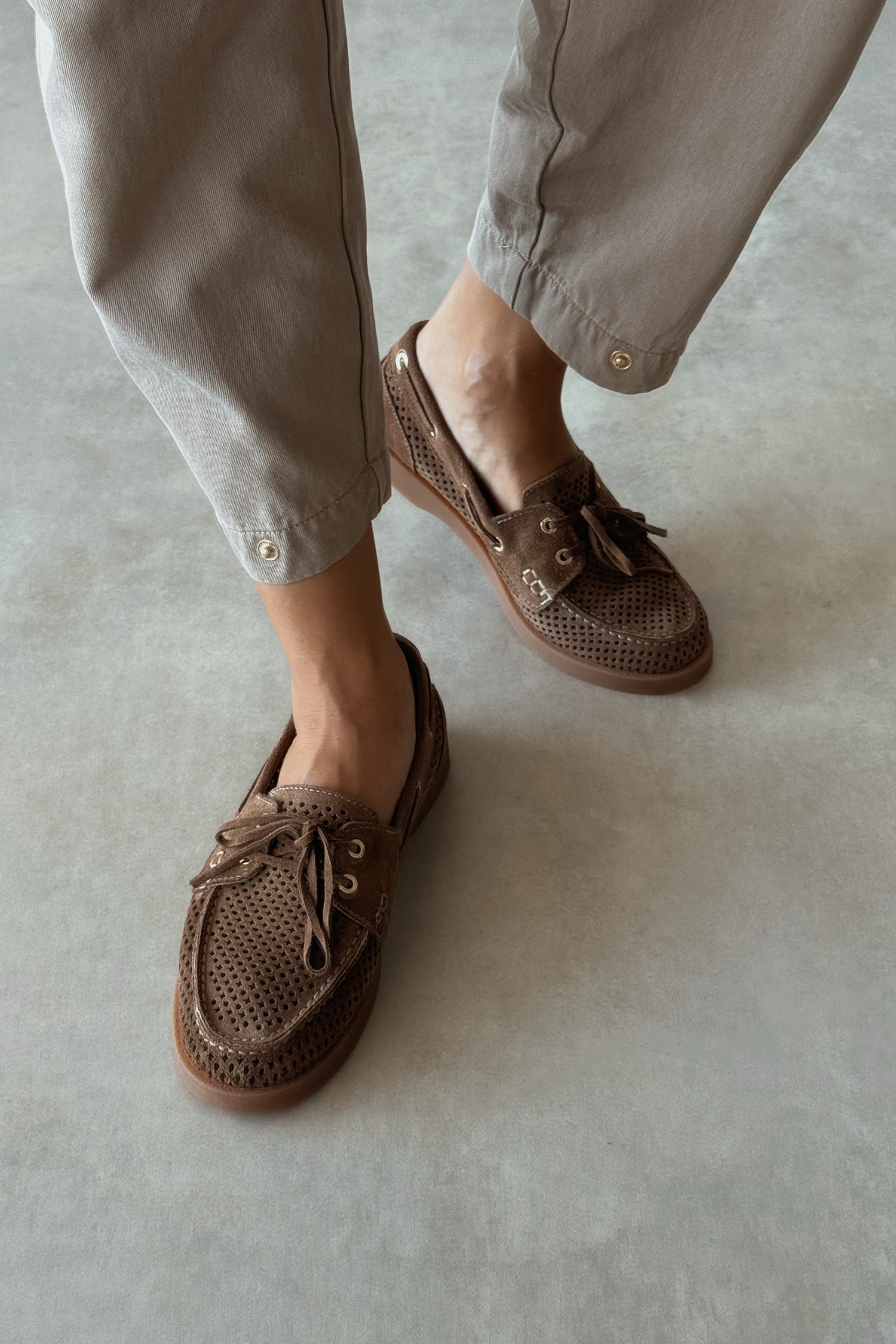 Life Toprak Hakiki Deri Loafer