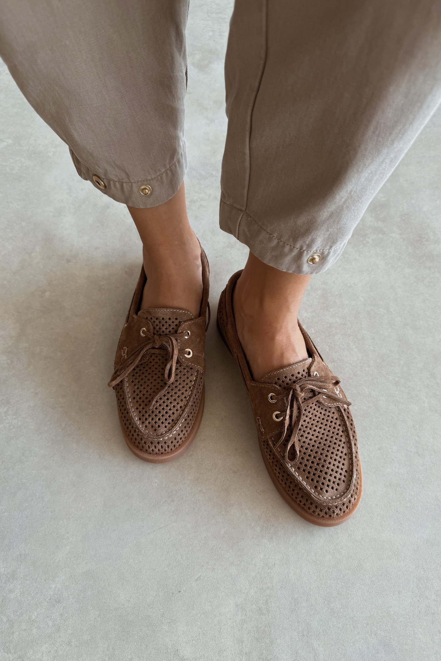 Life Toprak Hakiki Deri Loafer