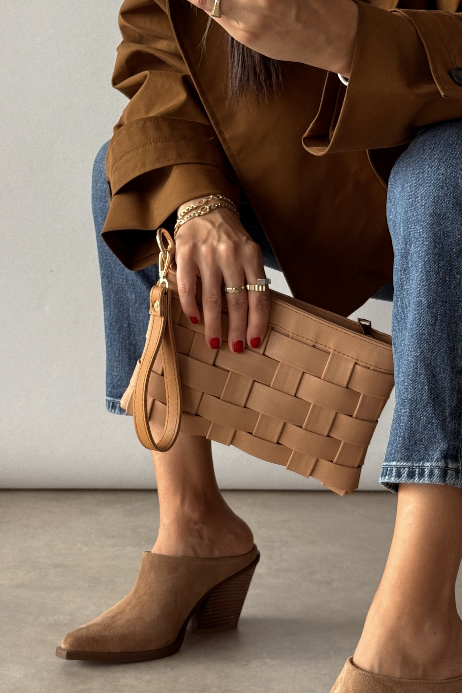 Lily Nude Örme Clutch