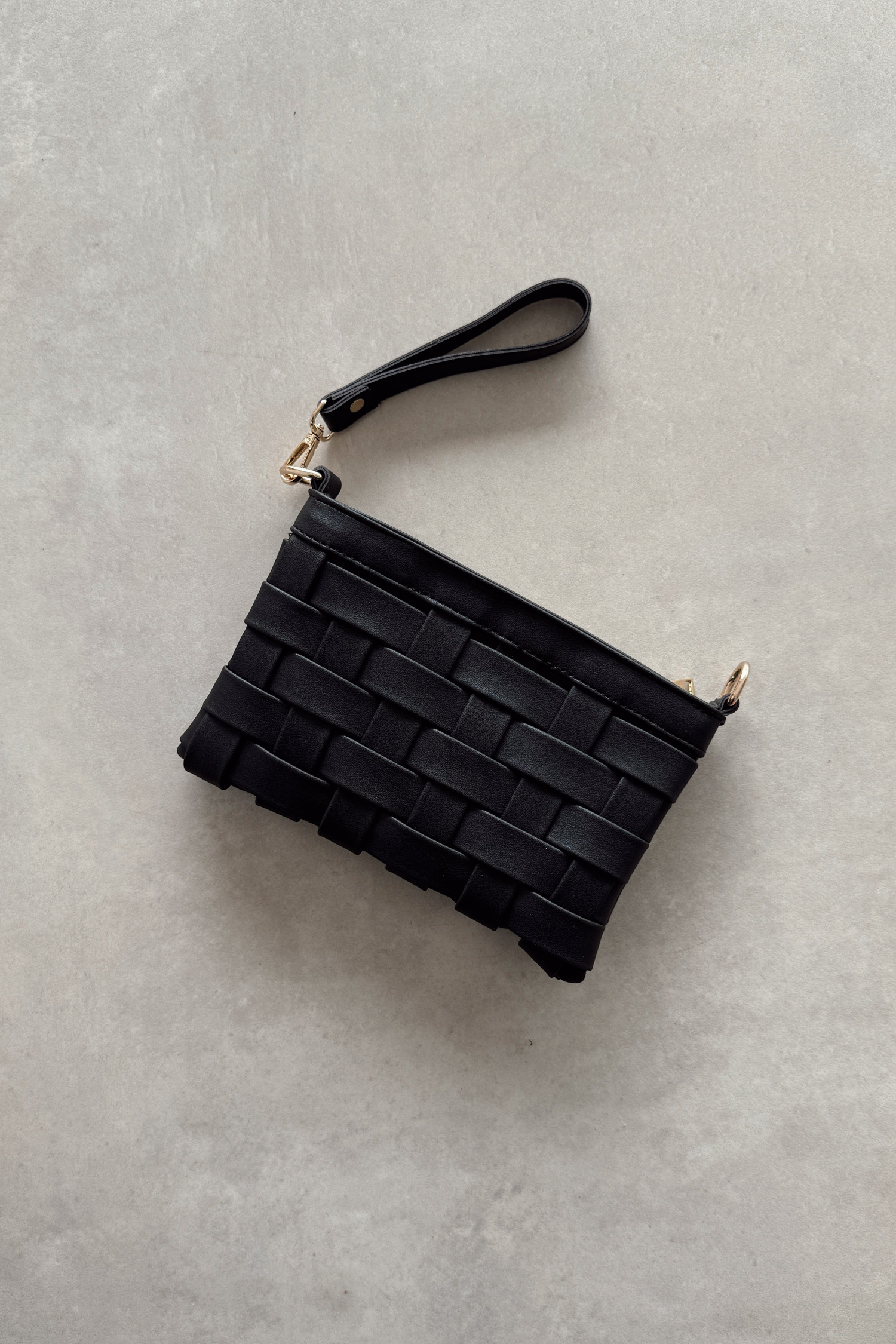 Lily Siyah Örme Clutch
