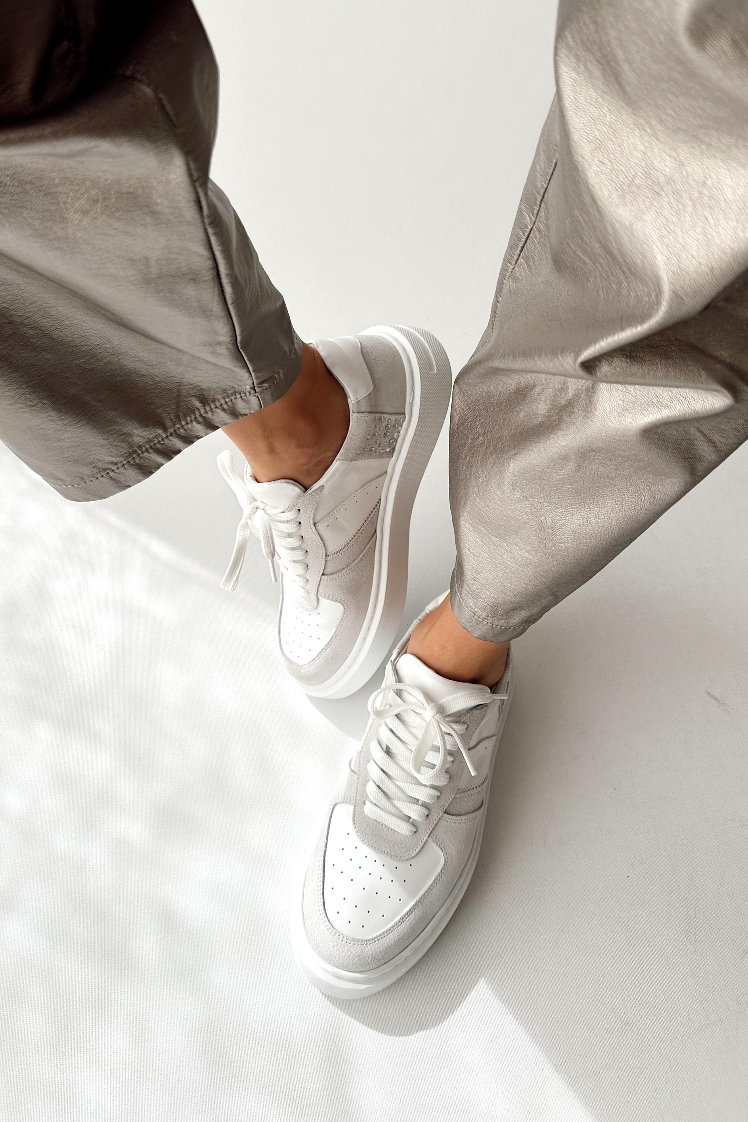 Madrid Beyaz Hakiki Deri Sneaker