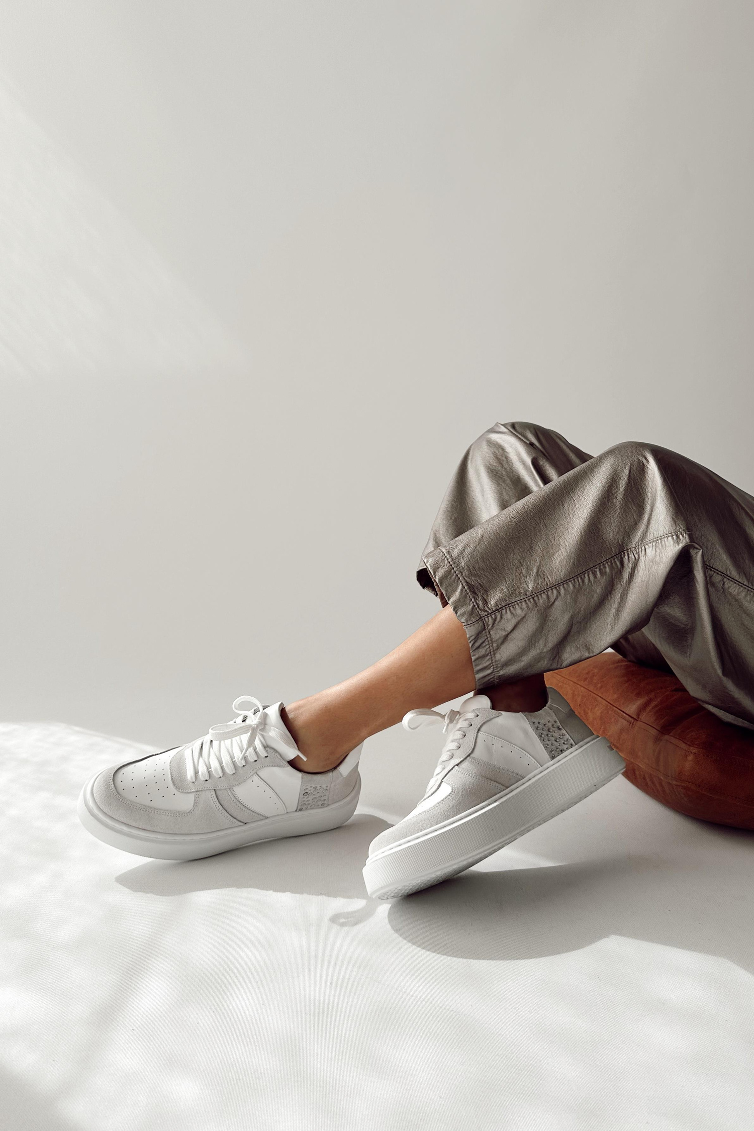 Madrid Beyaz Hakiki Deri Sneaker