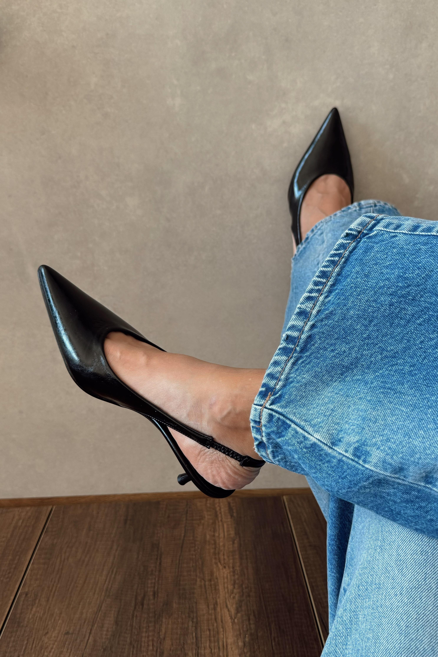 Monica Siyah Stiletto 