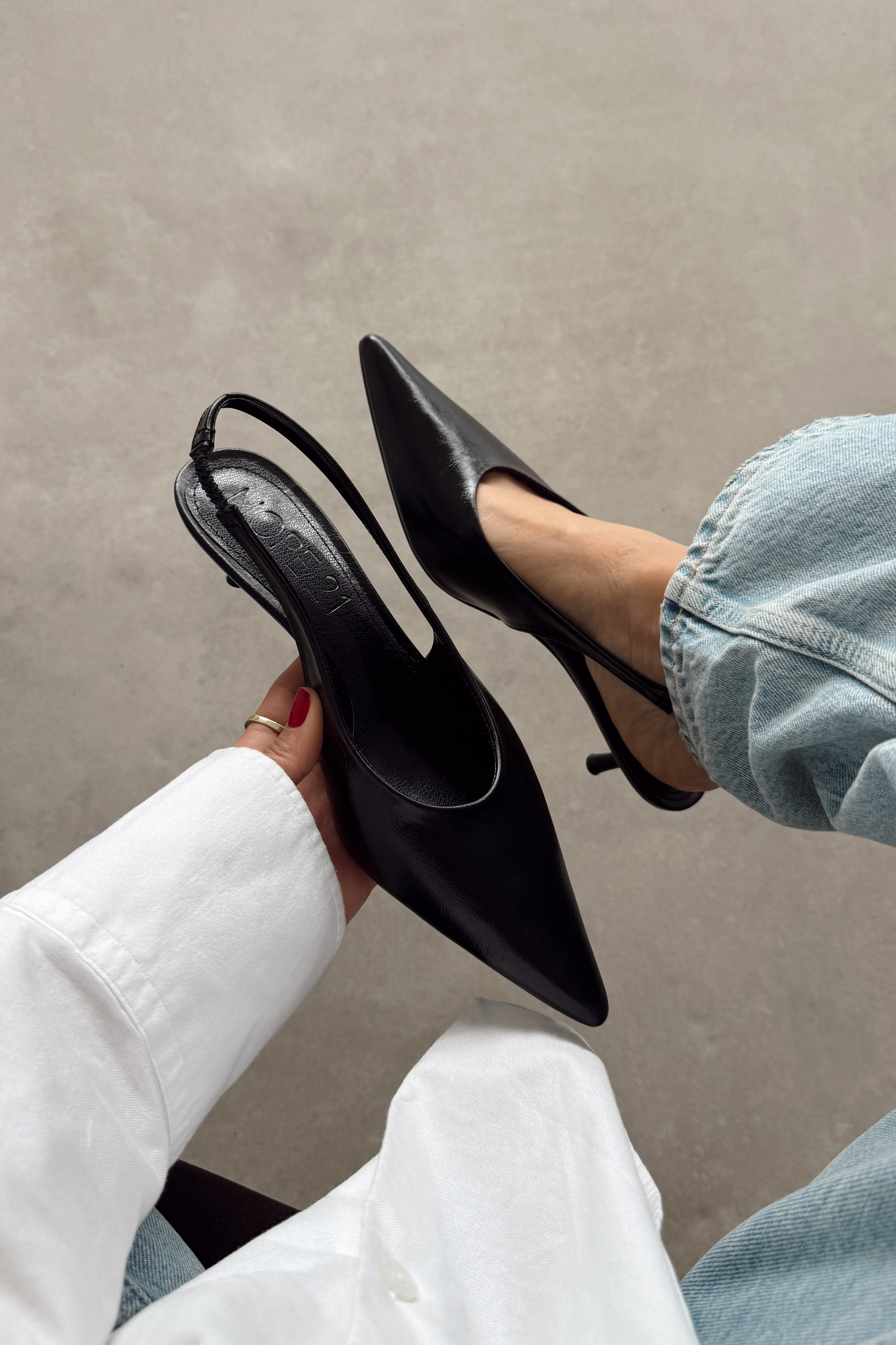 Monica Siyah Stiletto 